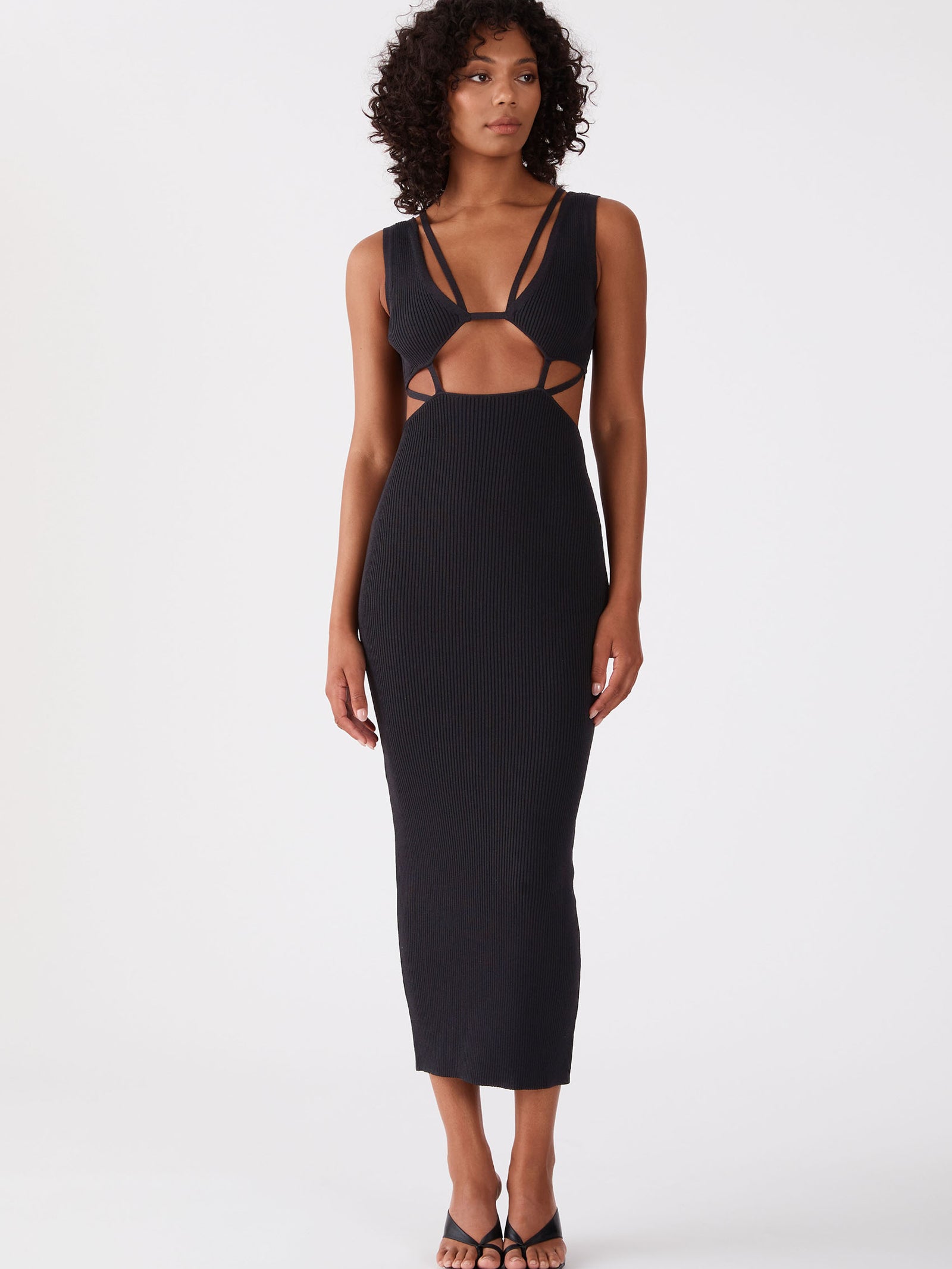 Ambrozia Midi Dress in Black