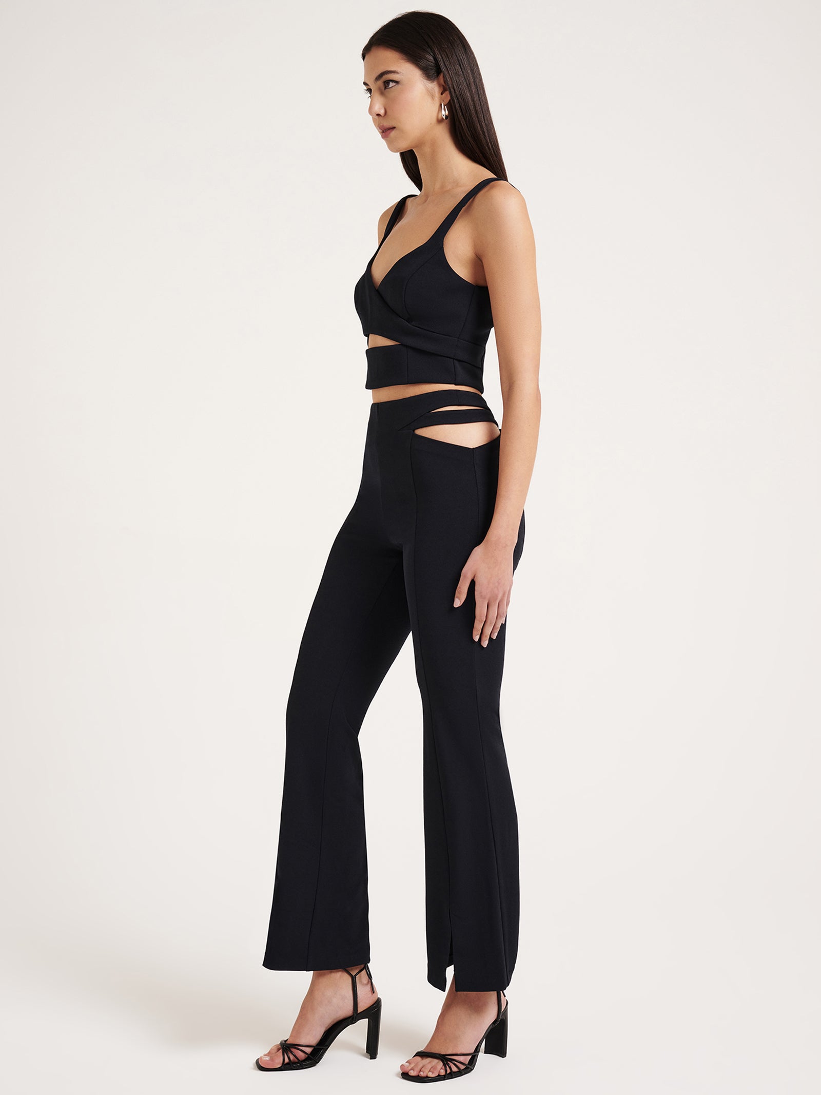 Saige Crepe Pants in Midnight