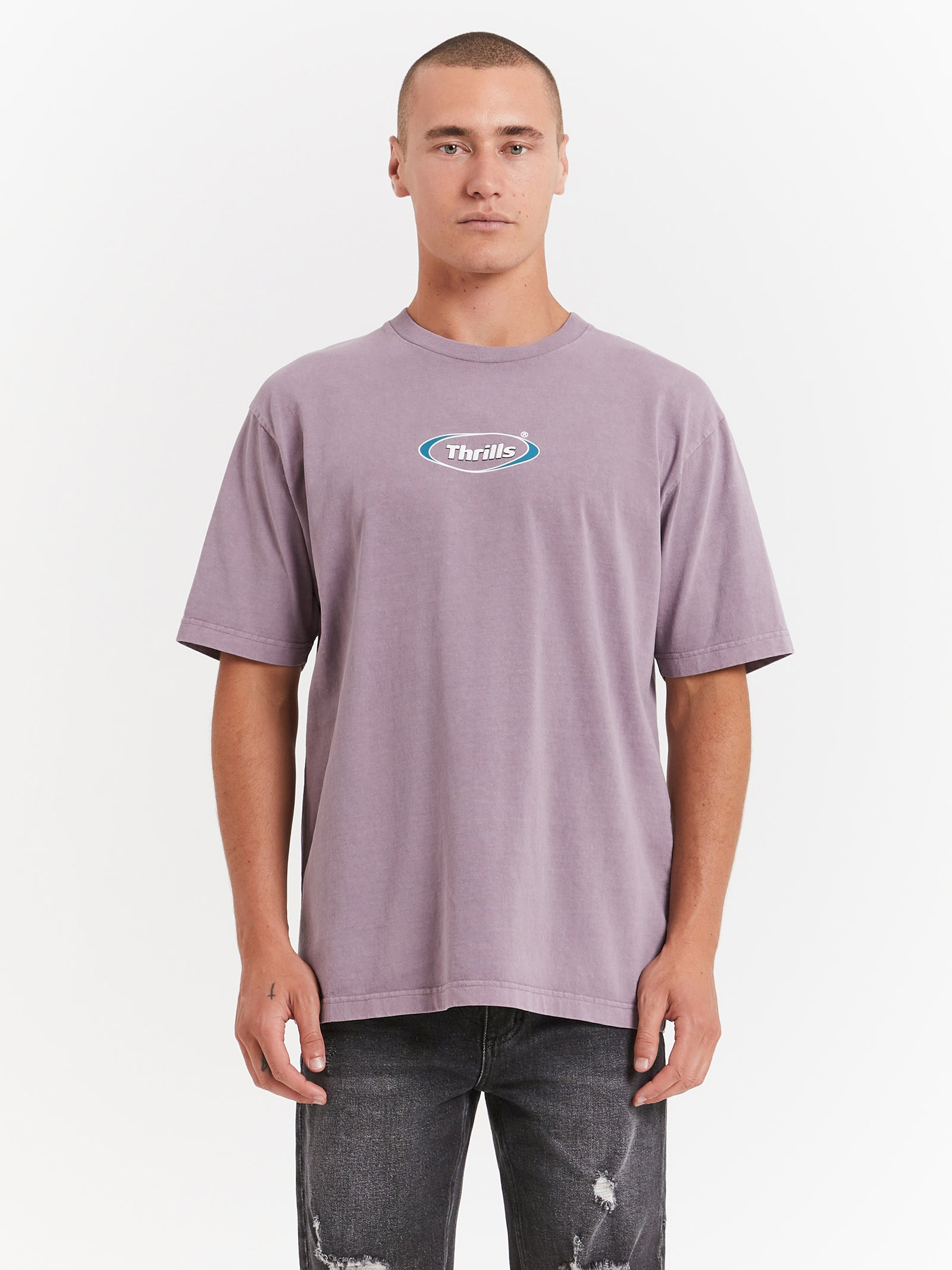 Westside Oversize Fit T-Shirt in Sea Fog