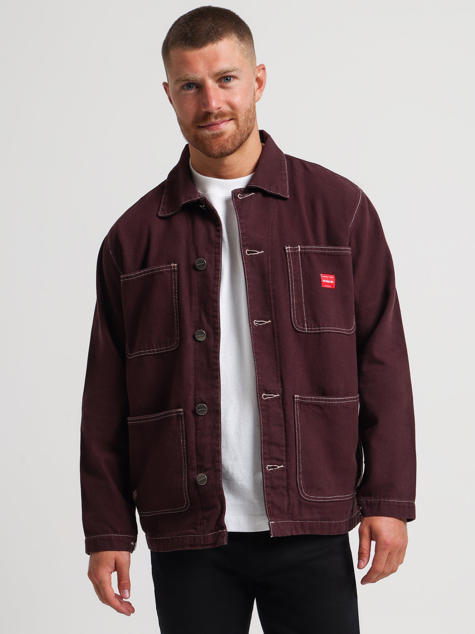 Carpenter Jacket in Fudge Brown