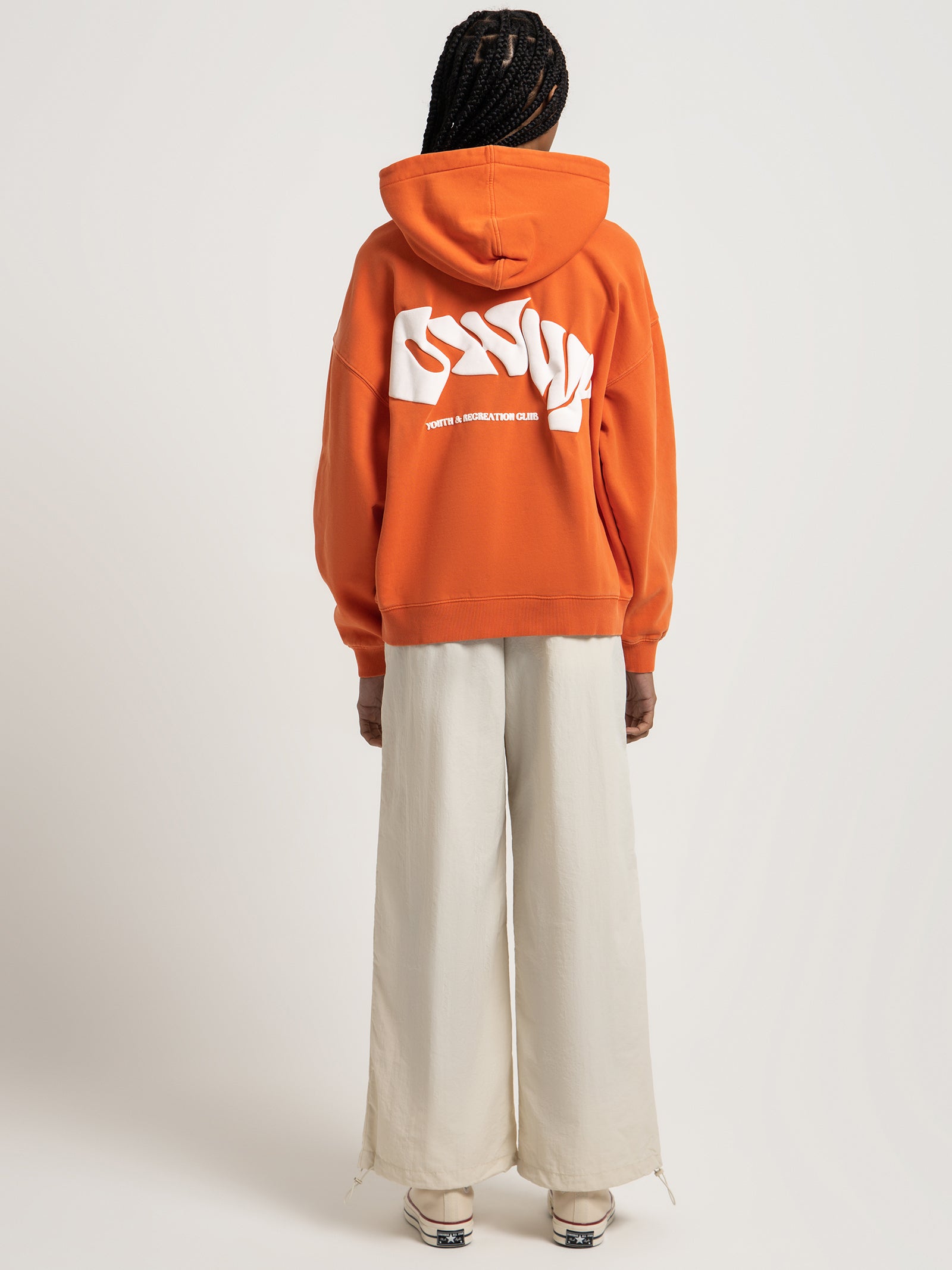 Owwy Origins Washed Hoodie in Pepper Orange