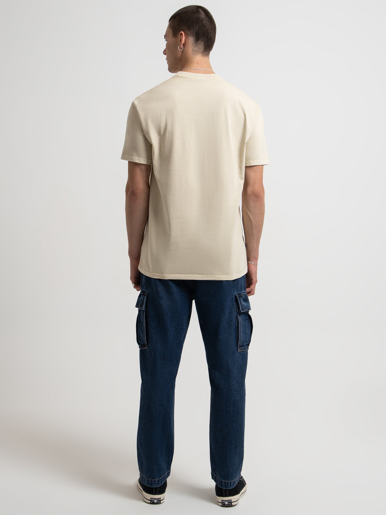 Garden Heavyweight Short Sleeve T-Shirt in Natural Pigment