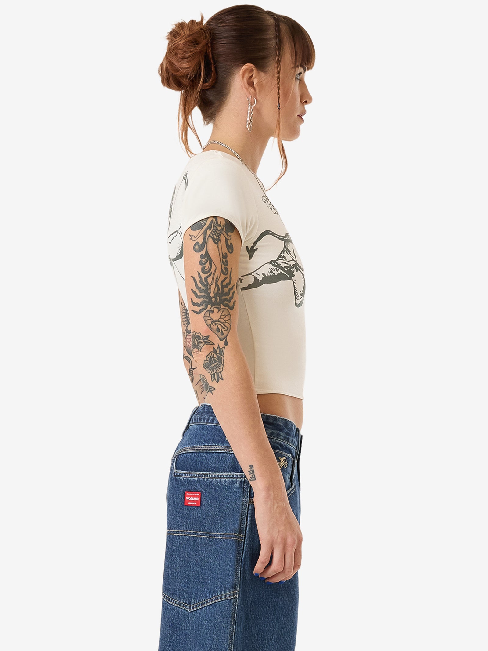 Cherub Cap Sleeve Top