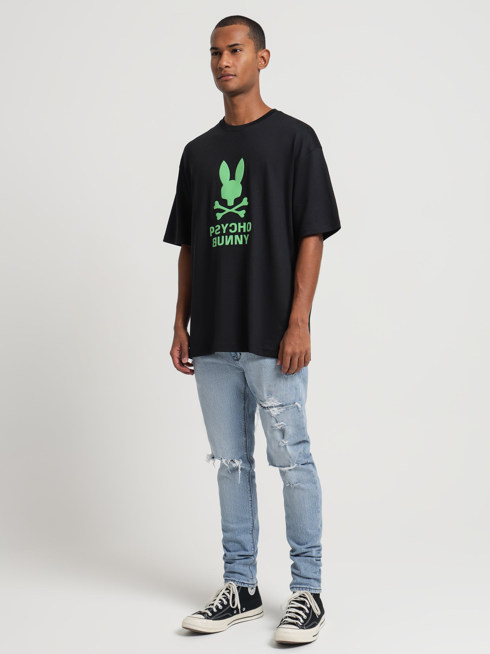 Lloyds Relaxed Fit Graphic T-Shirt in Black