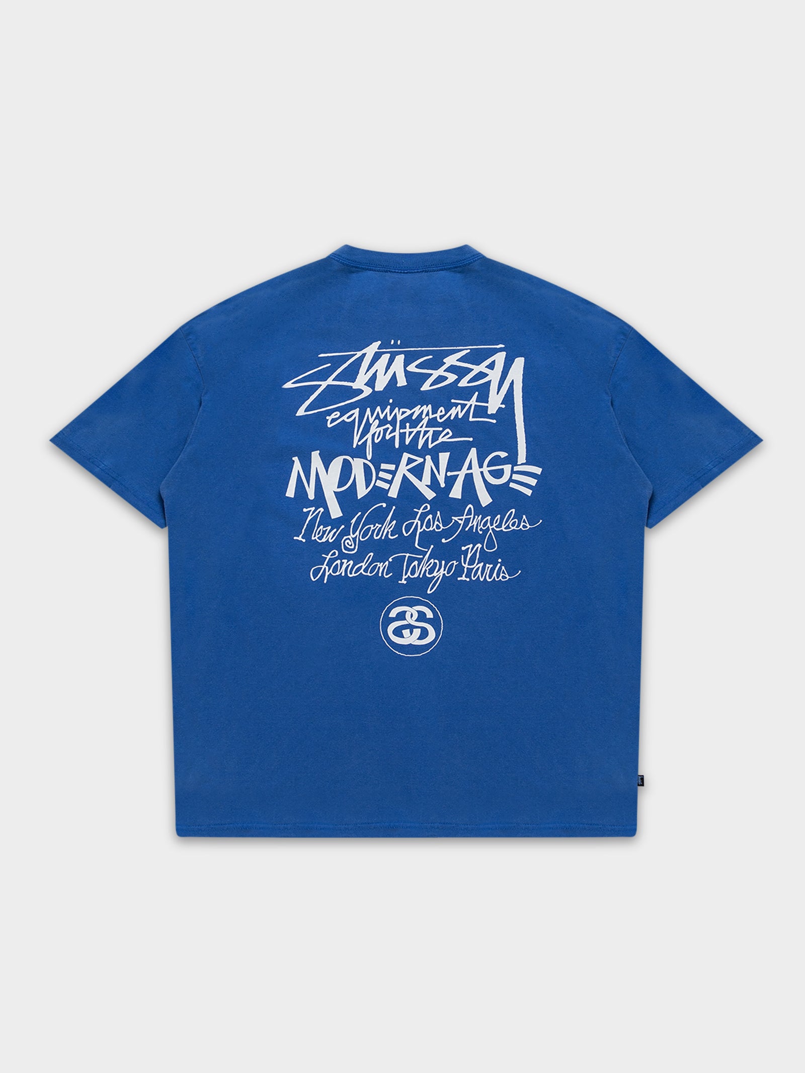 Modern Age 50/50 T-Shirt in Mid Blue