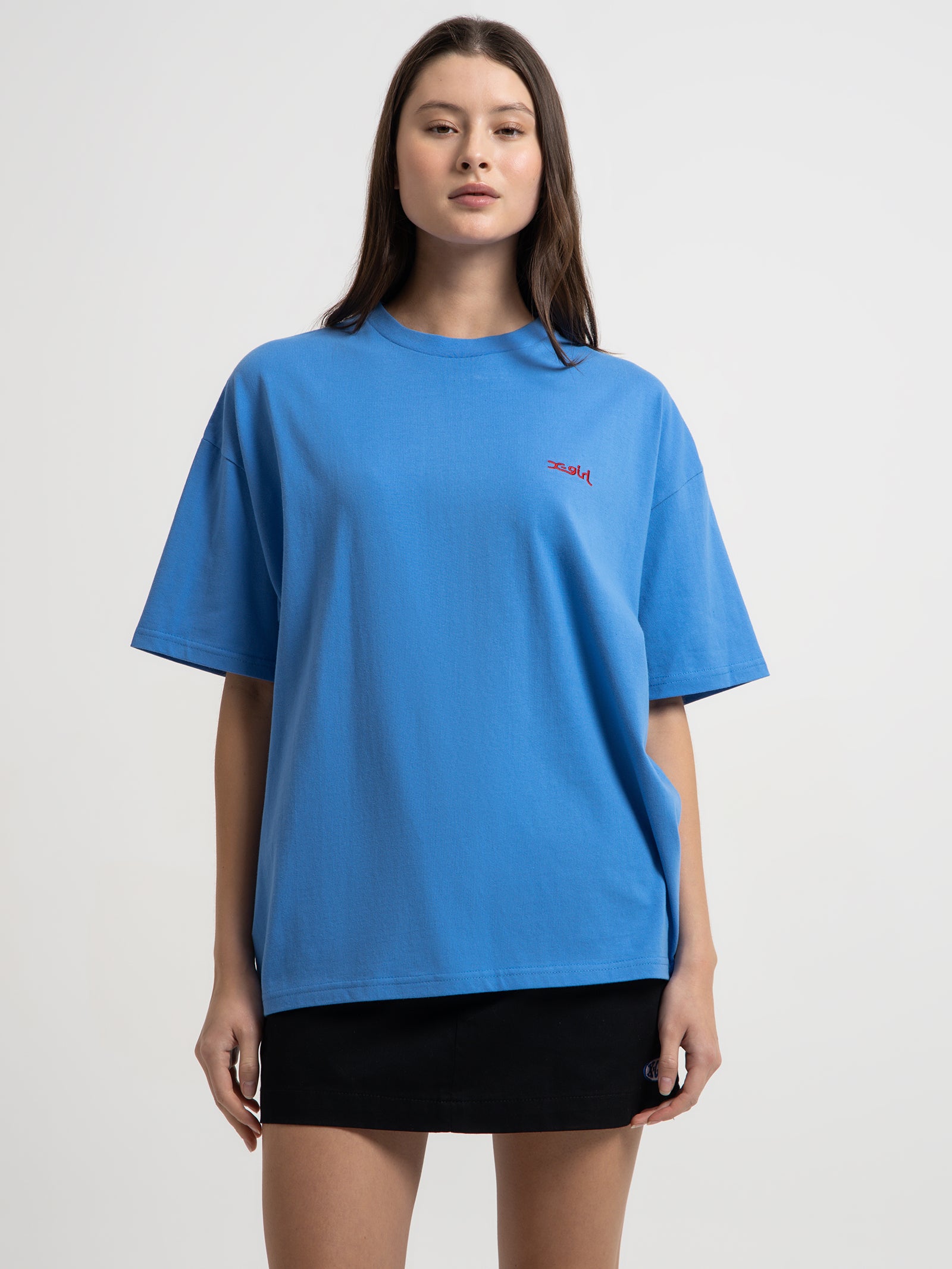 Face Short Sleeve T-Shirt in Royal Blue