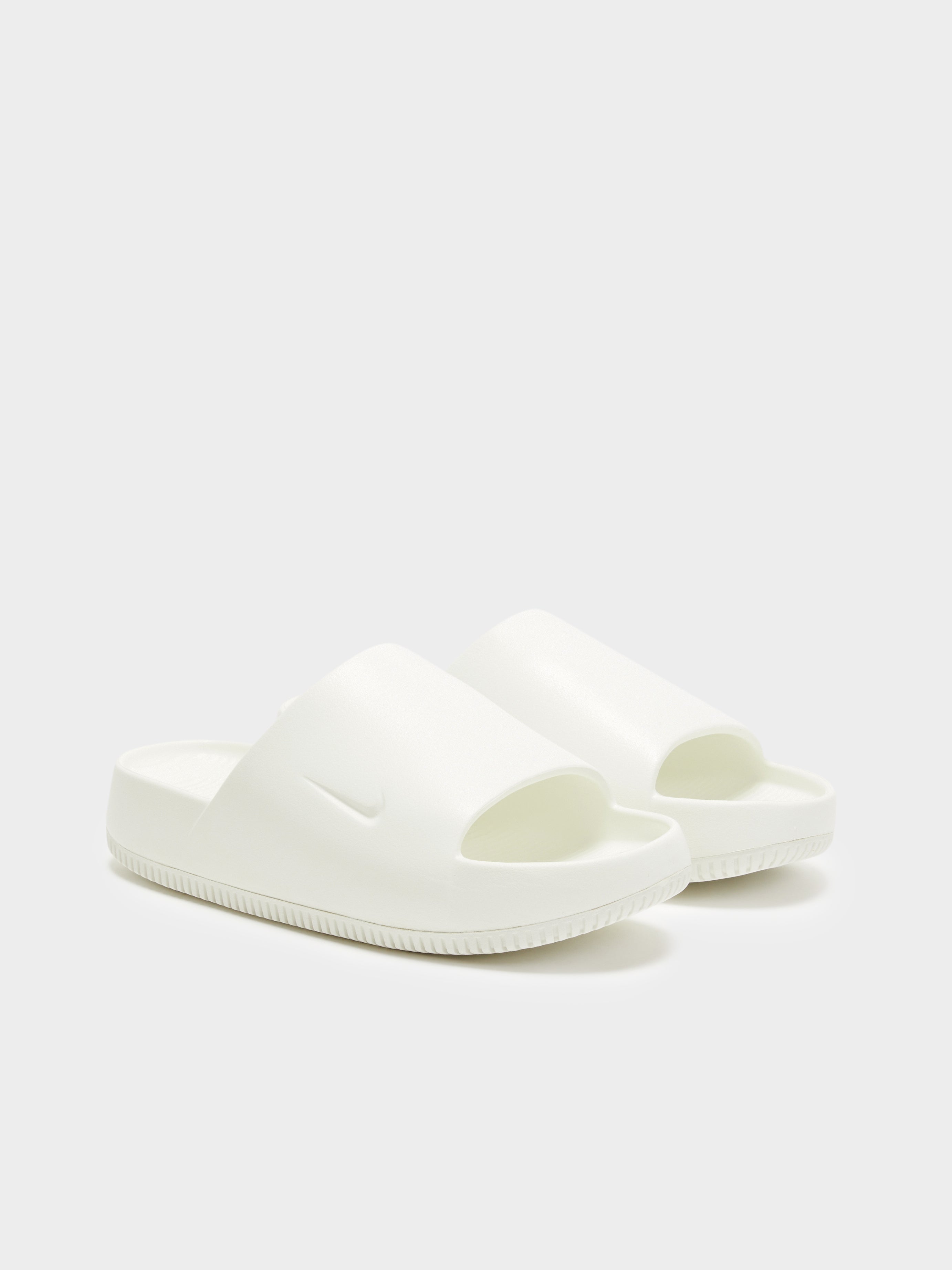 Womens Calm Slides in Off White