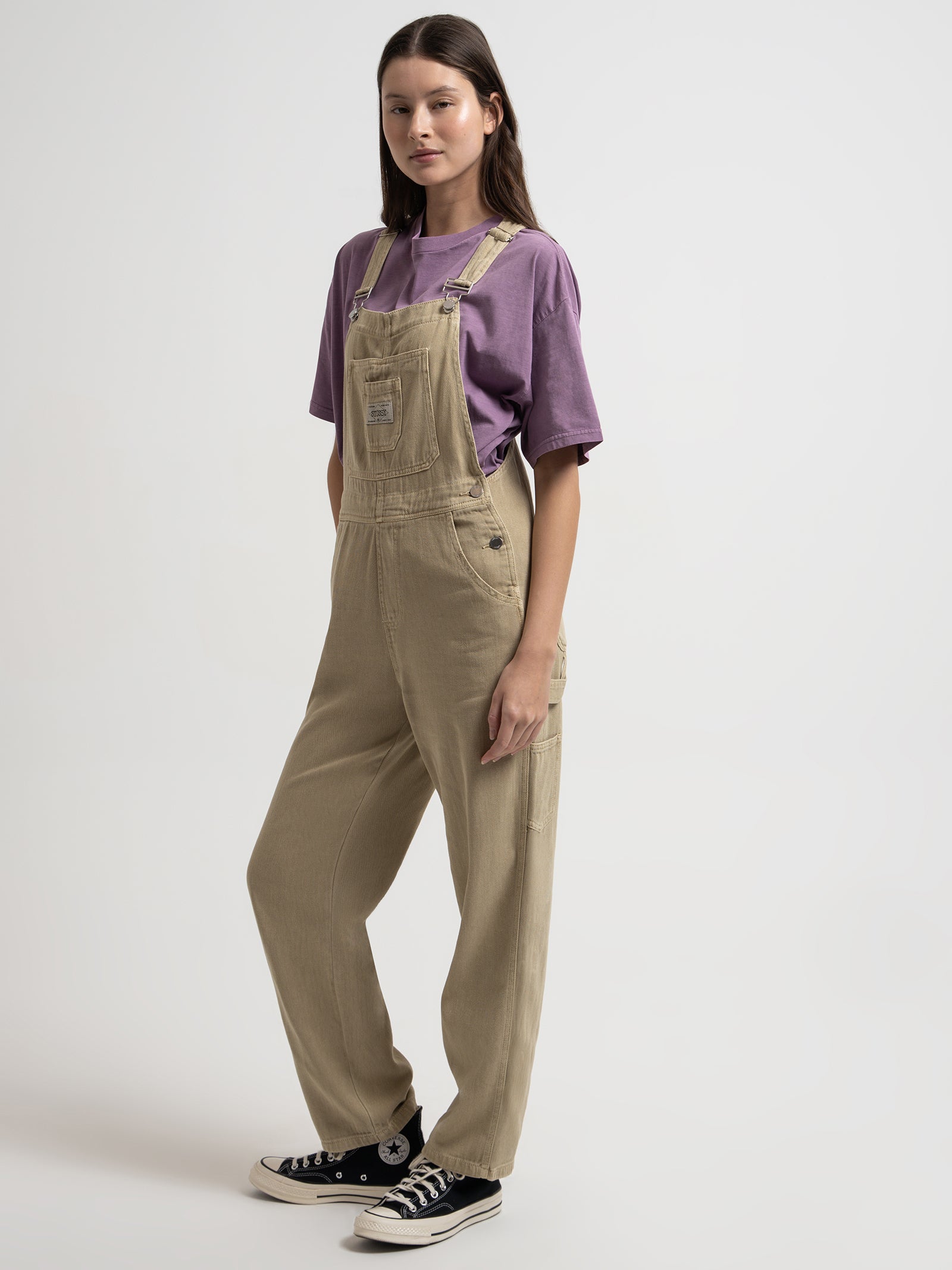 Nevada Denim Overalls in Khaki