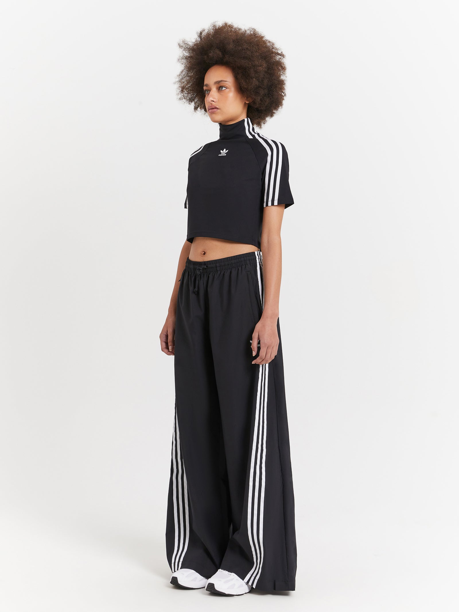 Adilenium Oversized Track Pants in Black