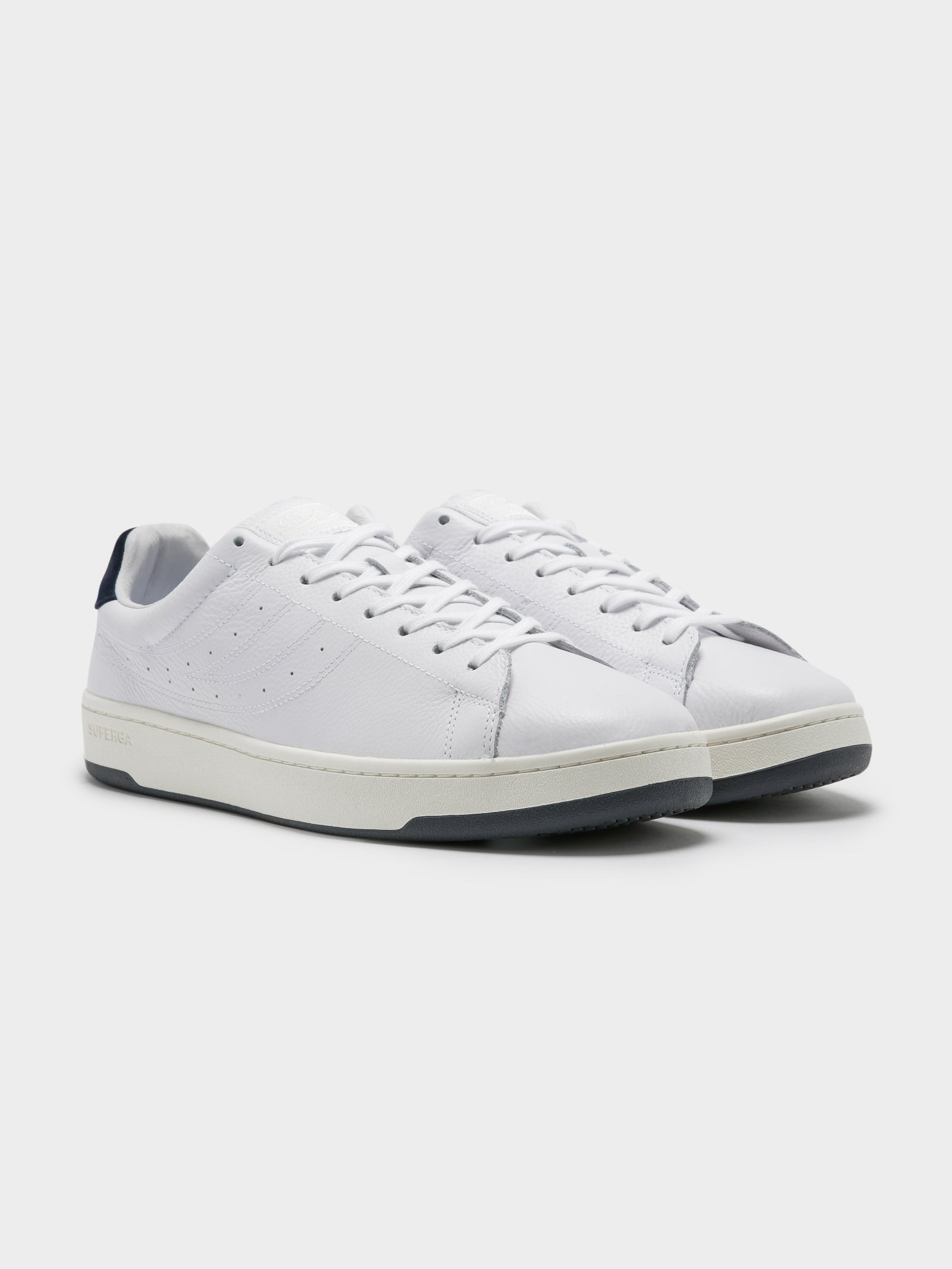 Mens 4833 Match Sneakers in White & Navy