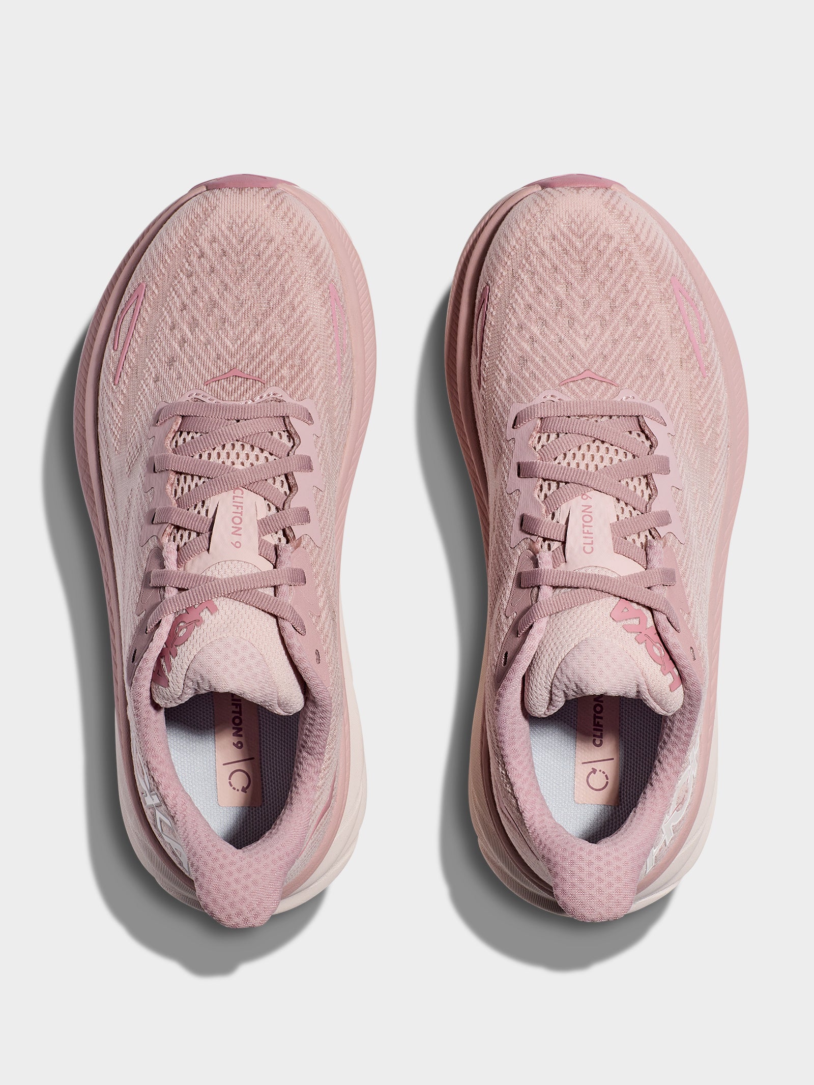 Womens Clifton 9 Sneakers in Pale Mauve