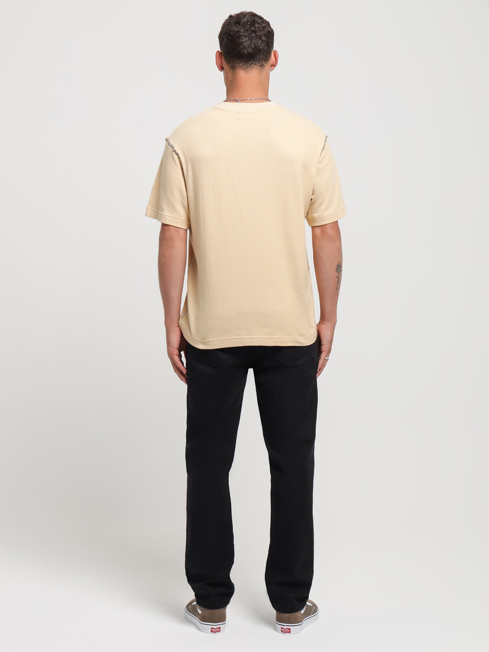 Outline Logo T-Shirt in Cream