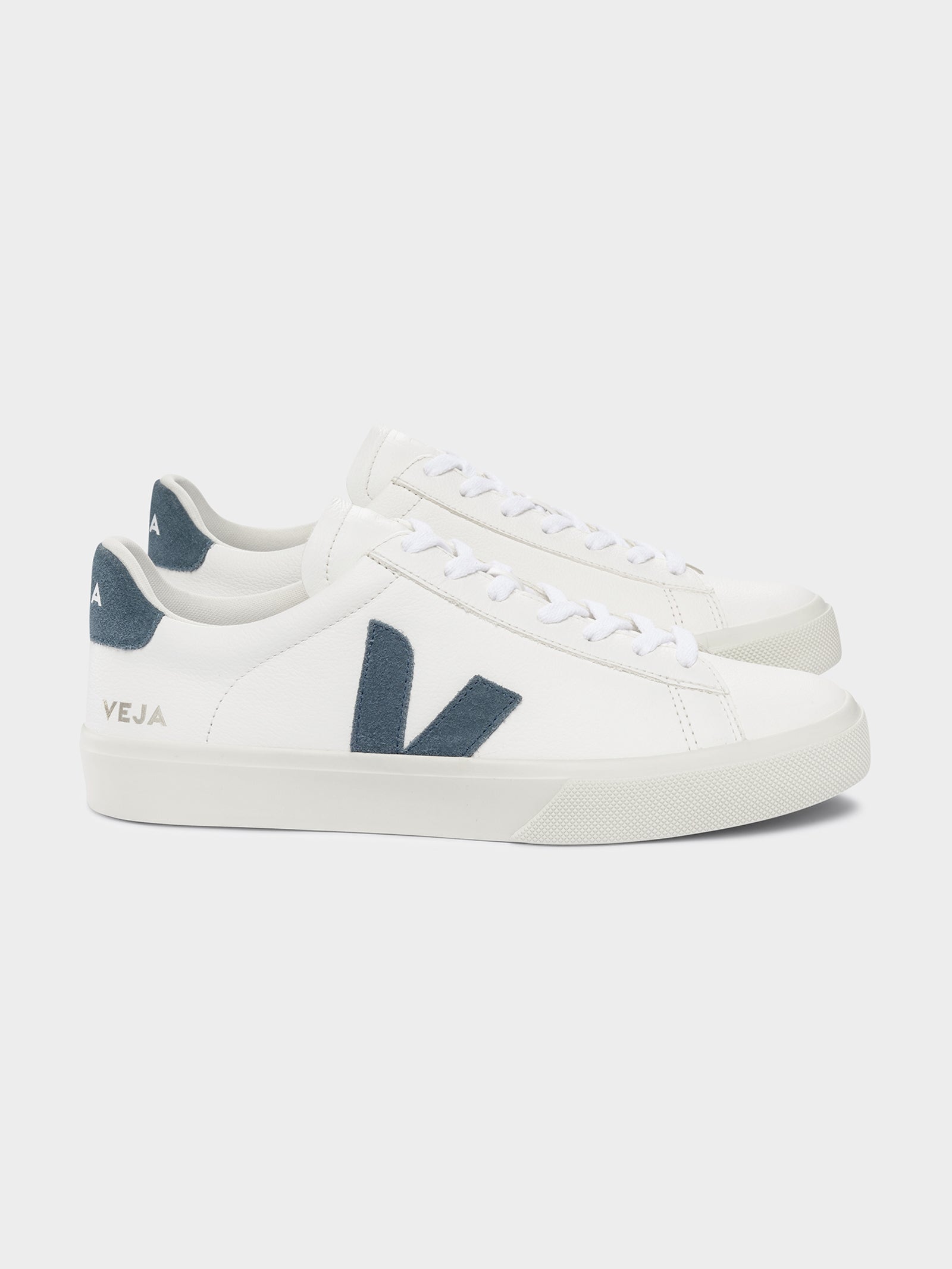 Unisex Campo Chromefree Sneakers in White & Blue