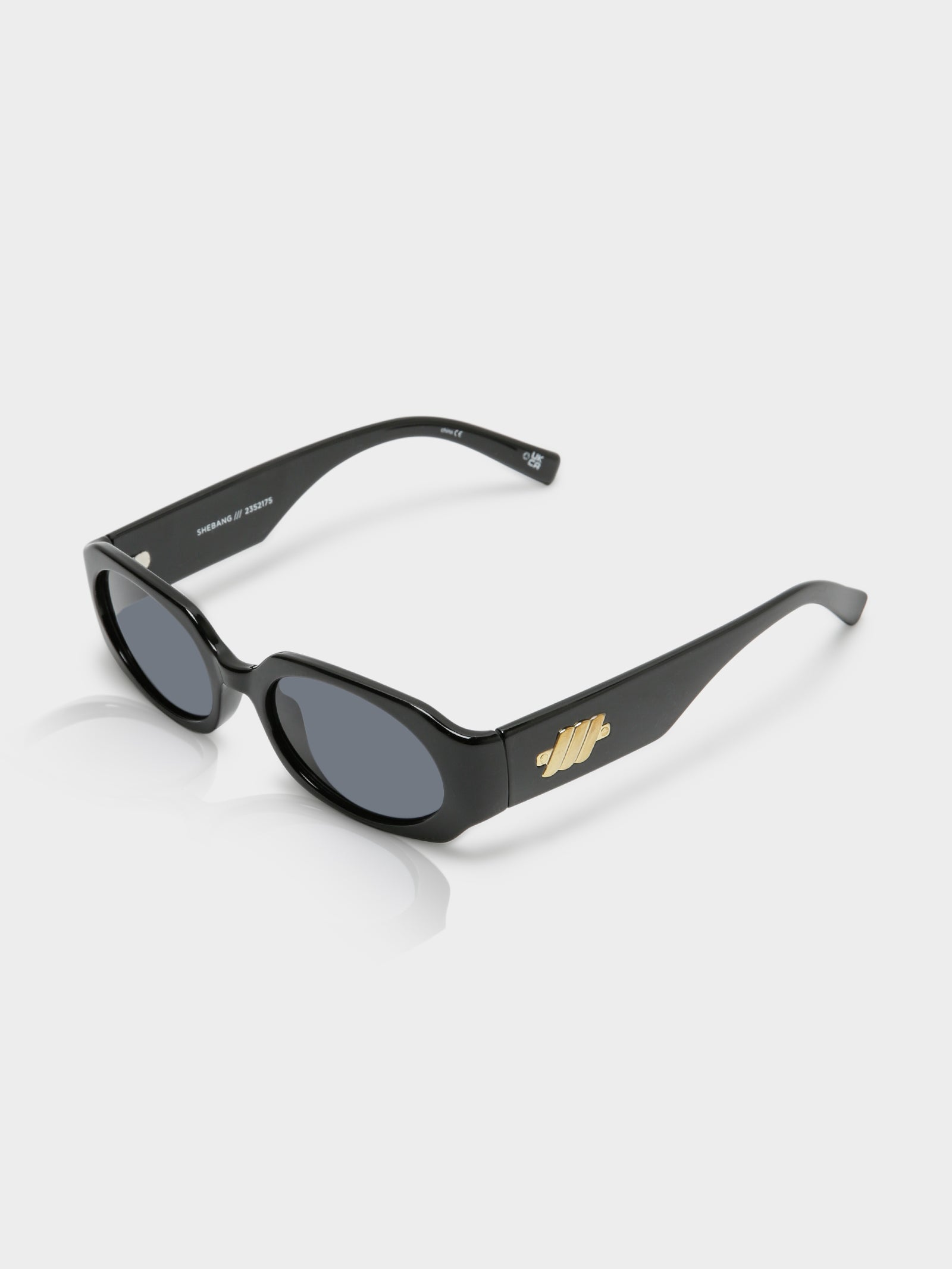 Shebang Sunglasses in Black Smoke