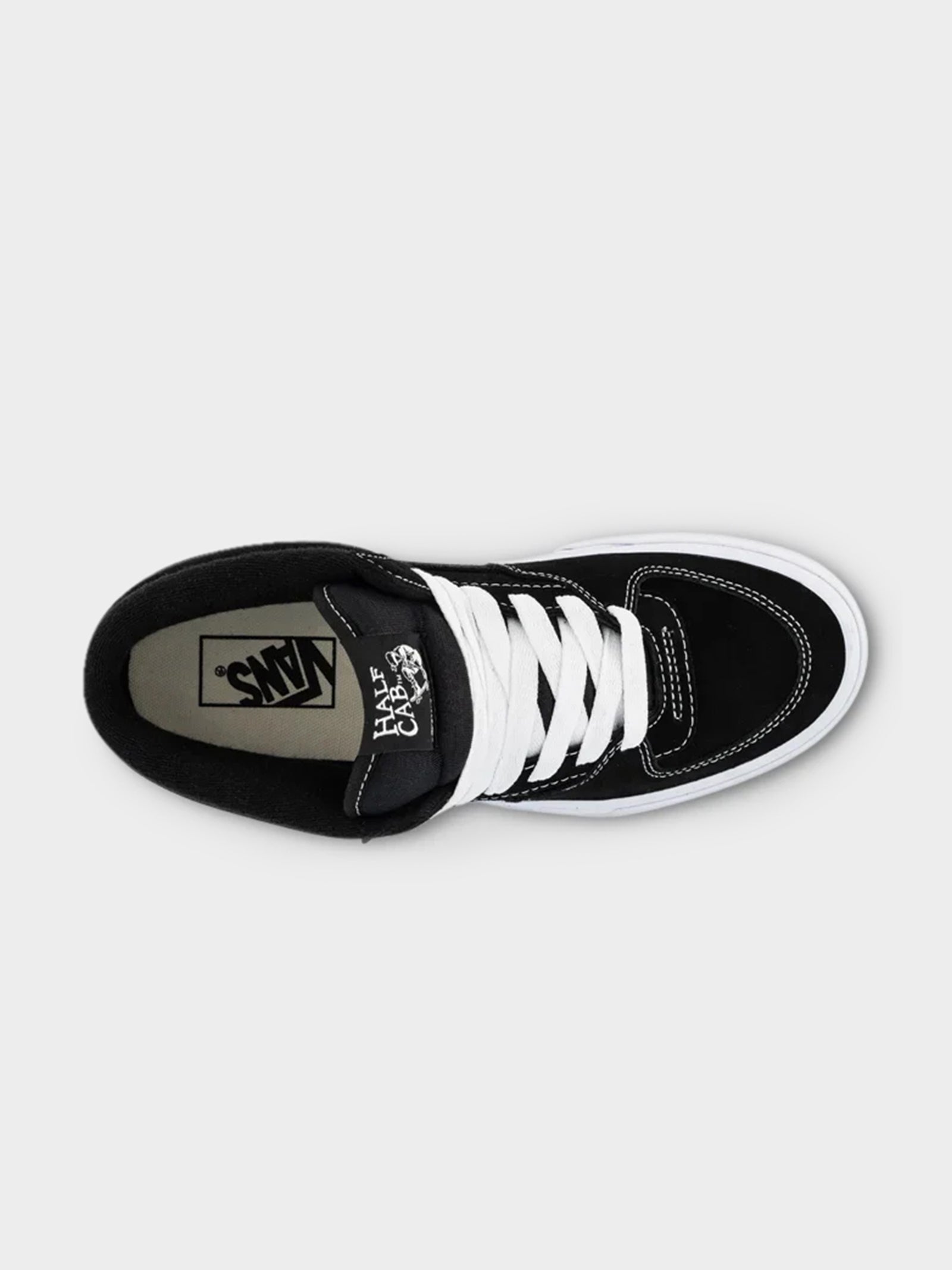 Half Cab Sneaker in Black/White