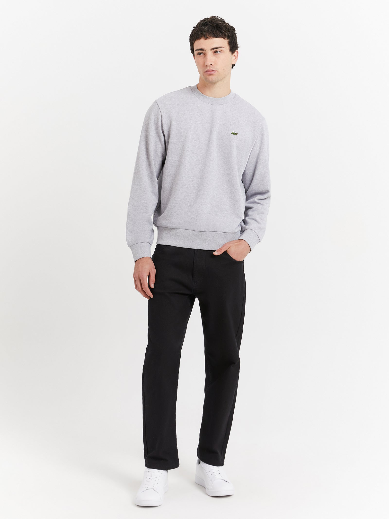 Essential NB Crew Jumper in Silver