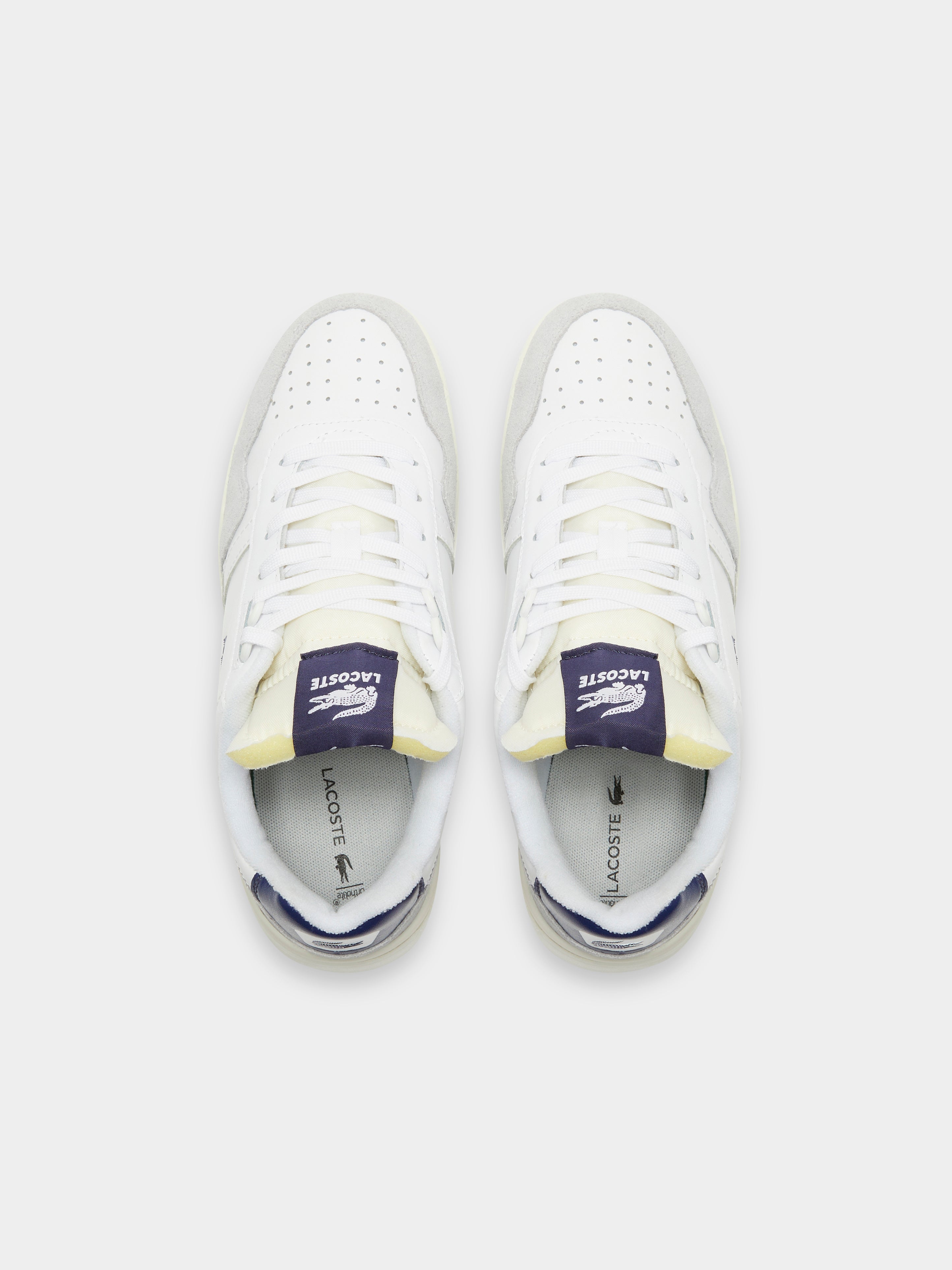 Womens T-Clip Sneakers in White & Navy