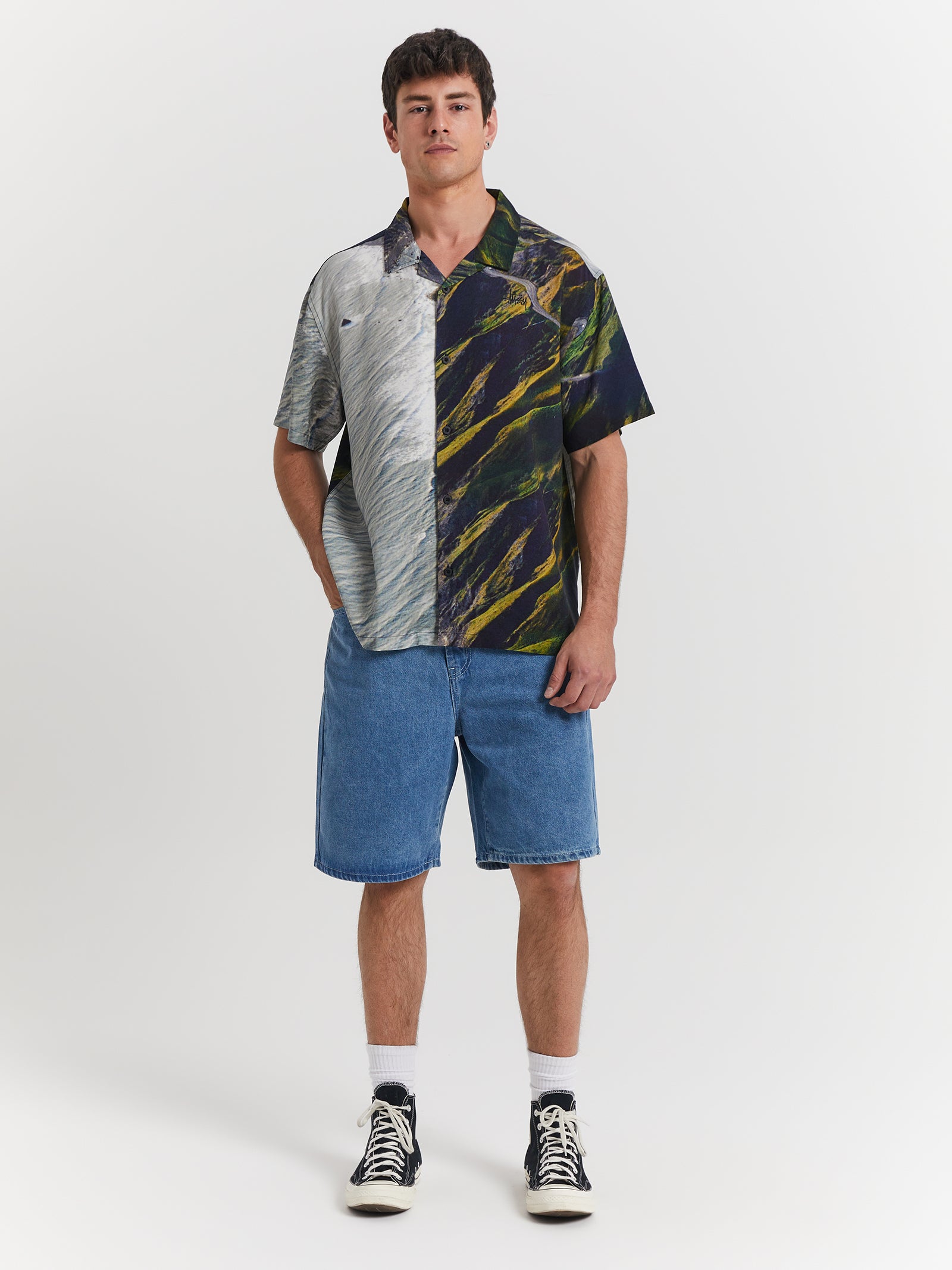 Coastline Short Sleeve Shirt in Coastline Green