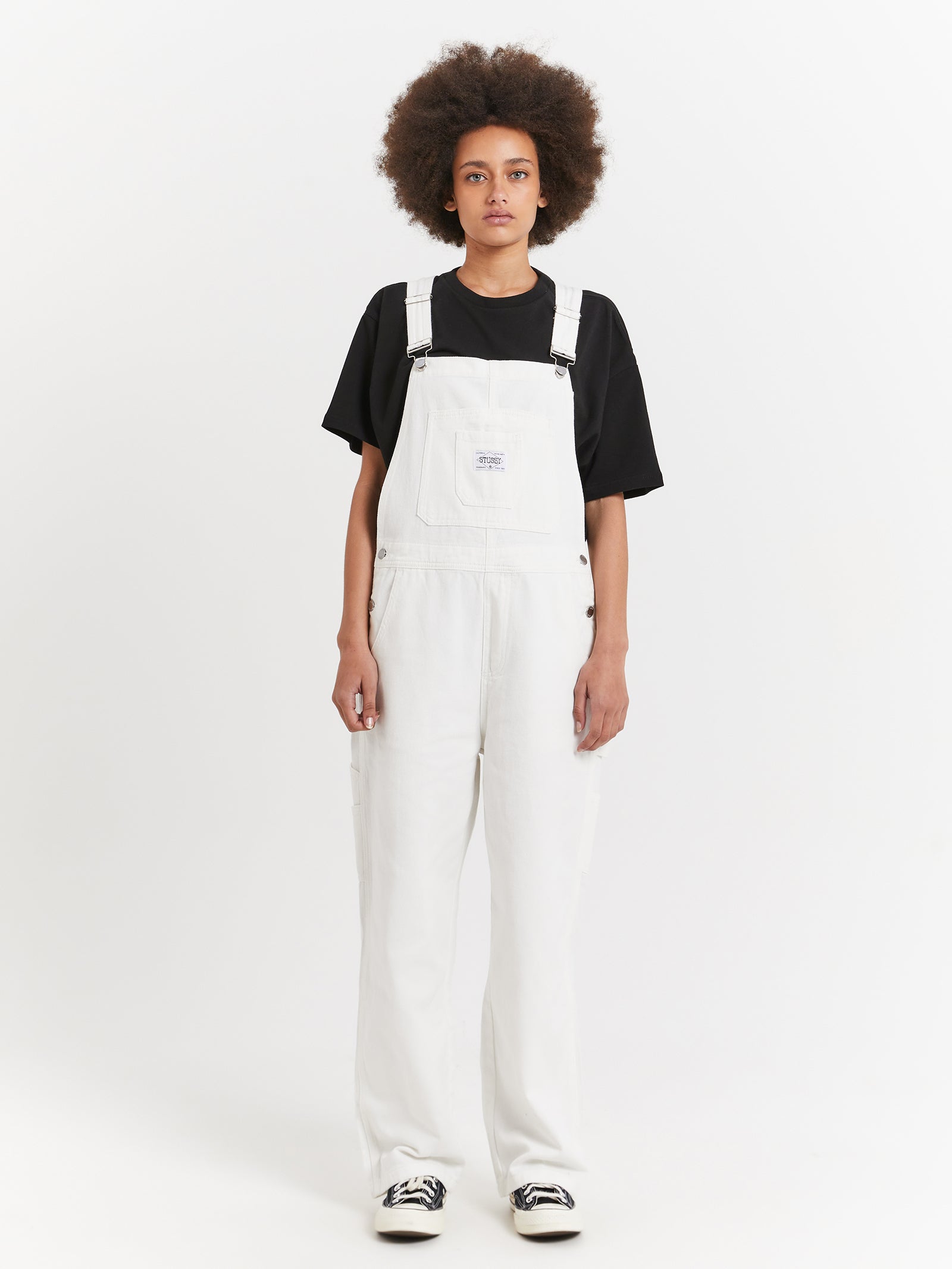 Nevada Denim Overalls in White