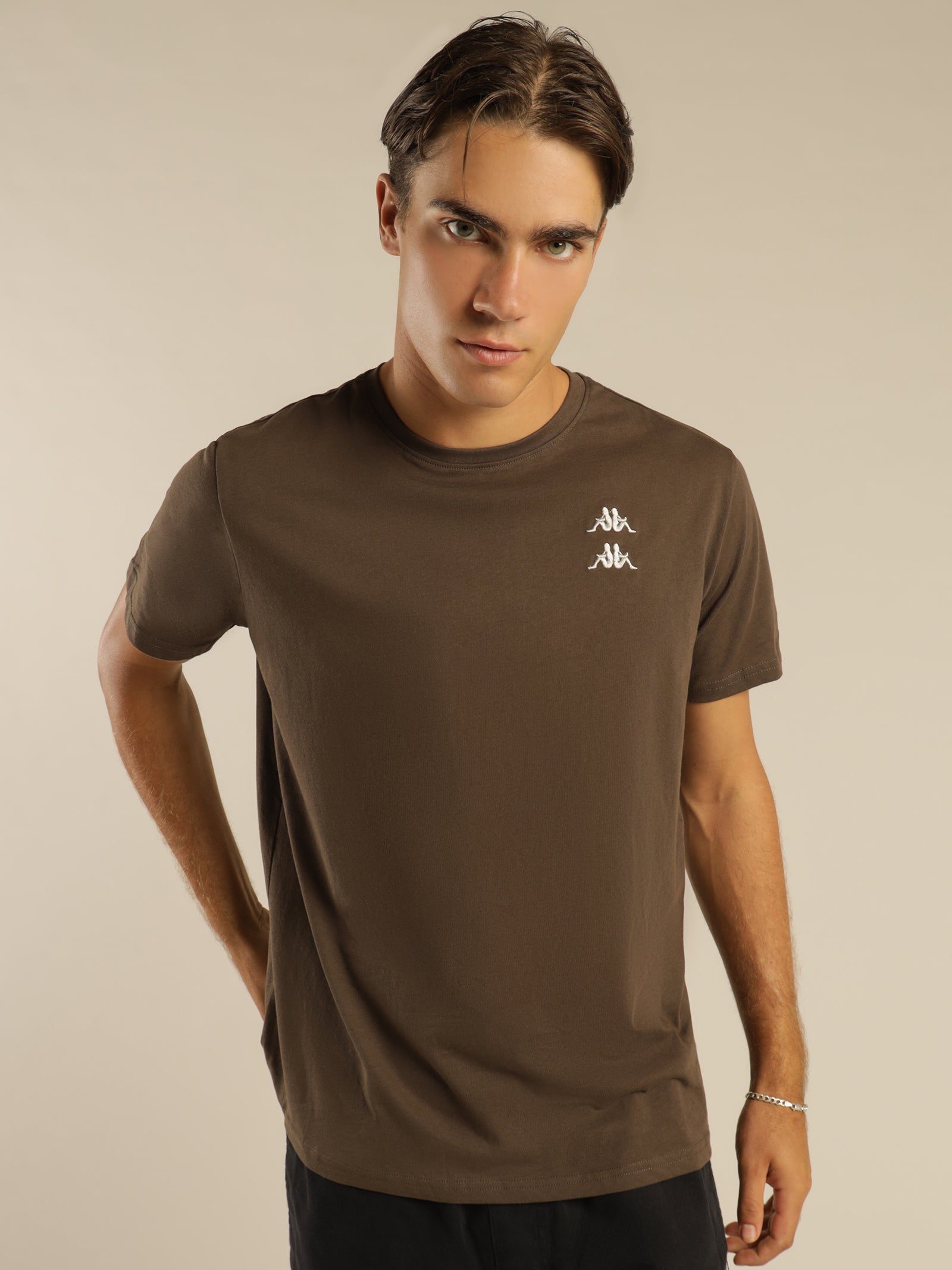 Authentic Damian T-Shirt in Brown Coffee