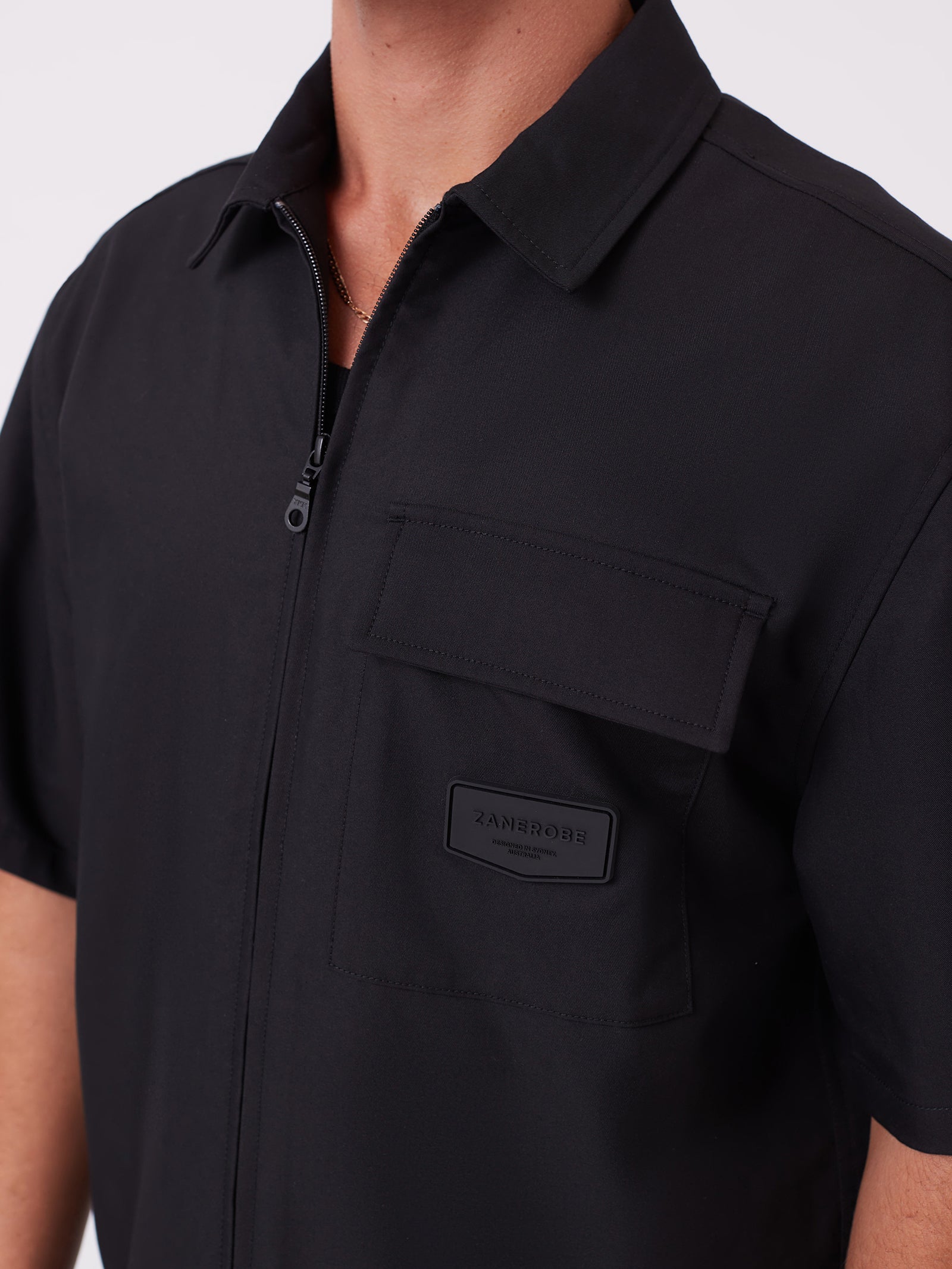 Boxy Short Sleeve Overshirt