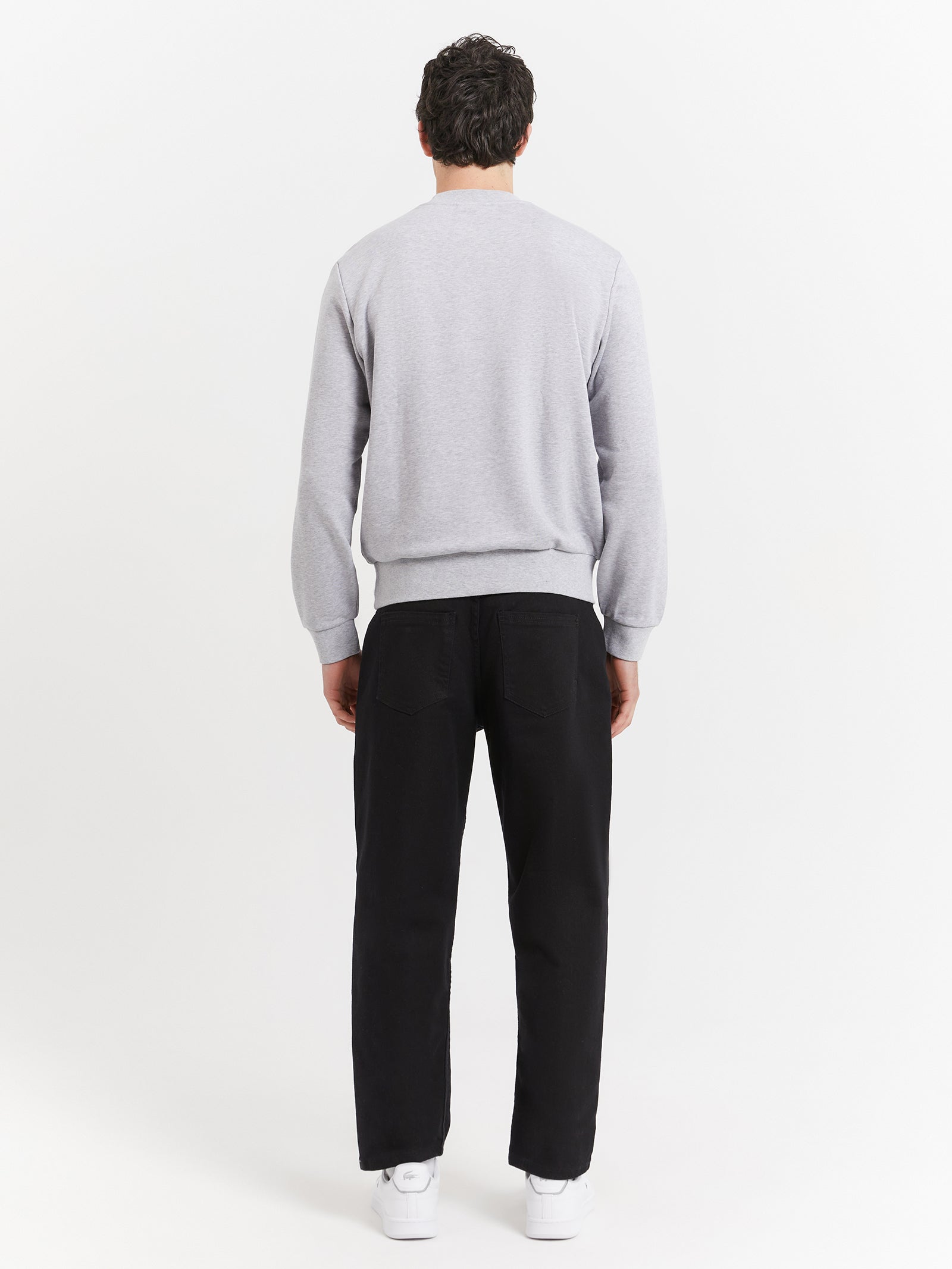 Essential NB Crew Jumper in Silver