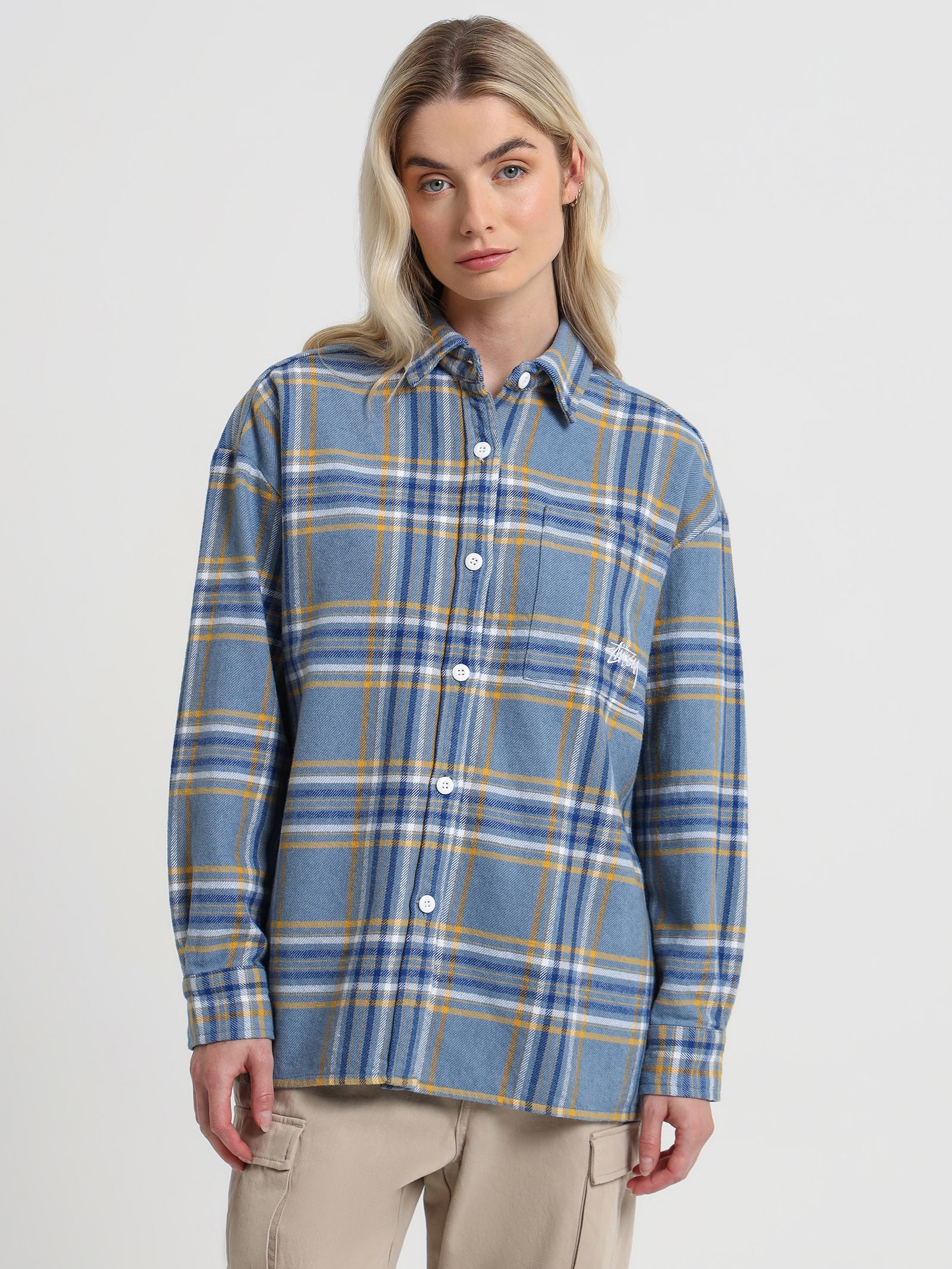 Check Shirt in Blue Check