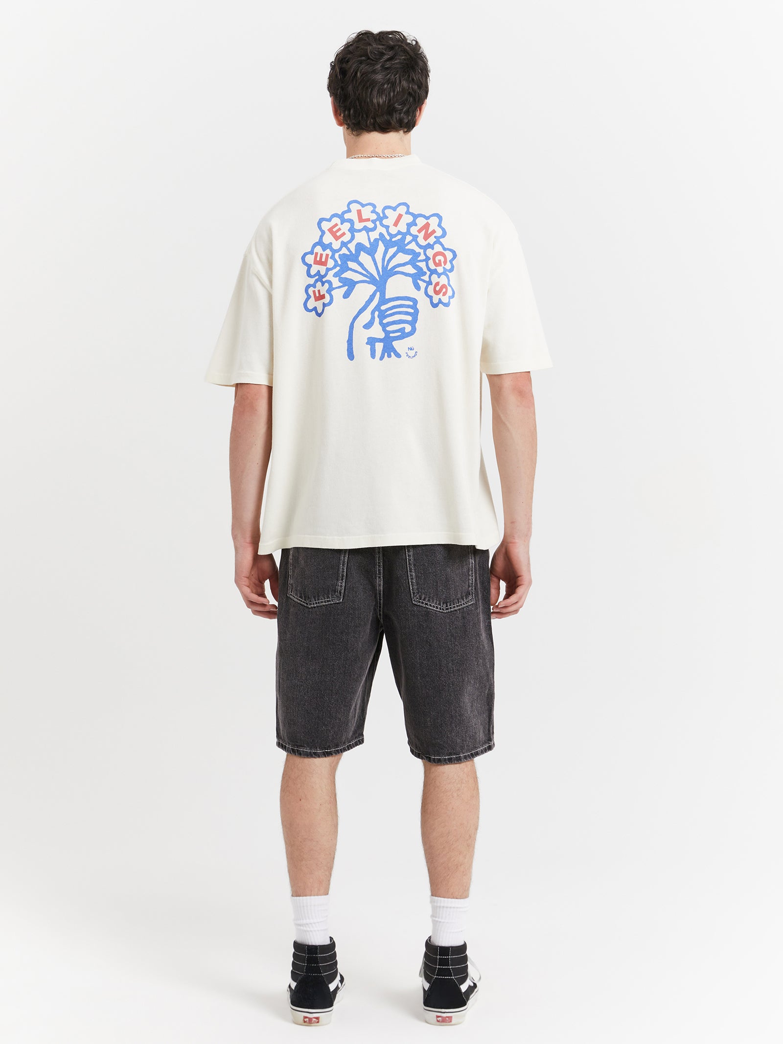 Bunch Oversized Heavyweight T-Shirt in Bone Overdye