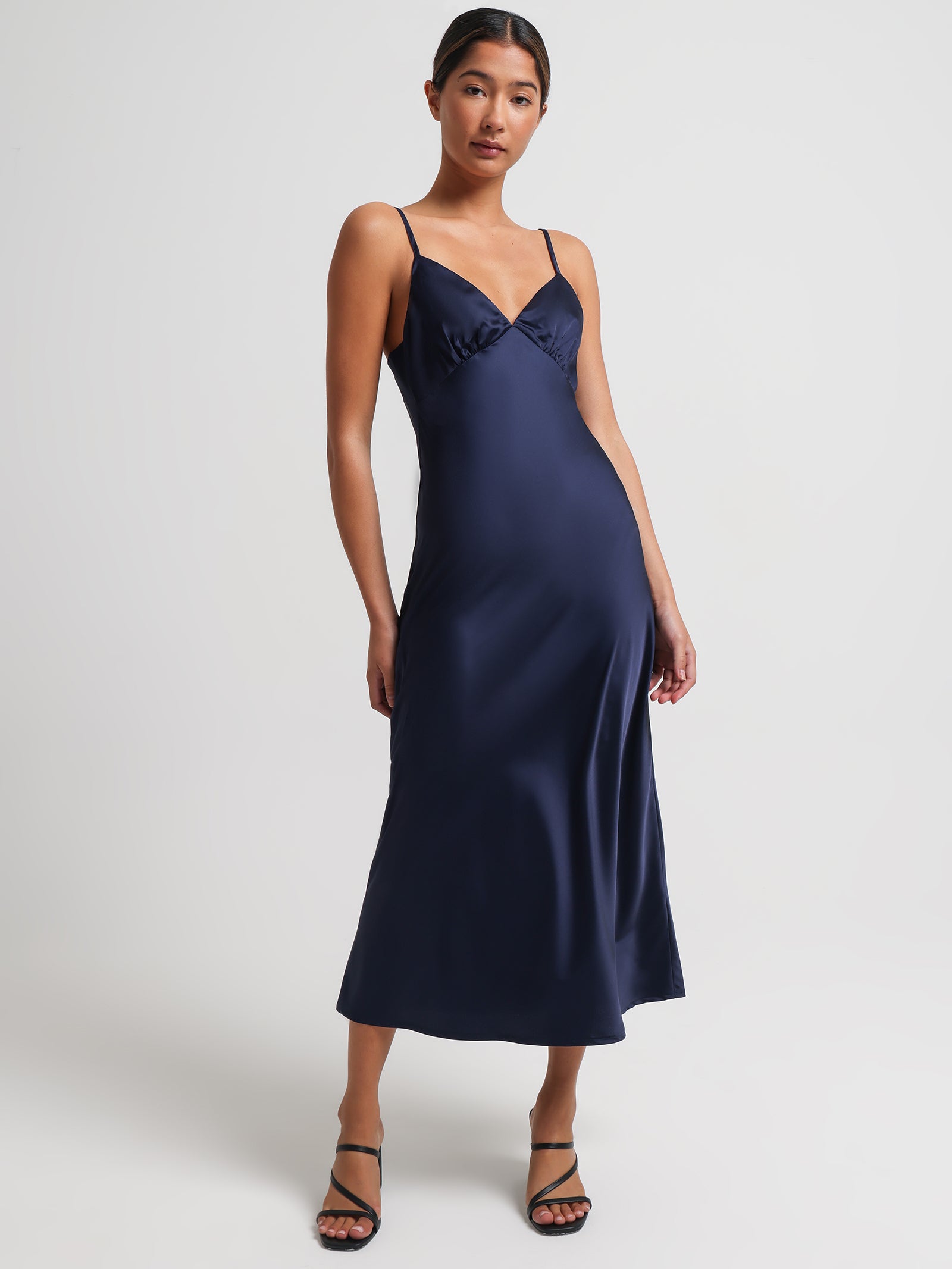 Maddison Midi Dress in Navy