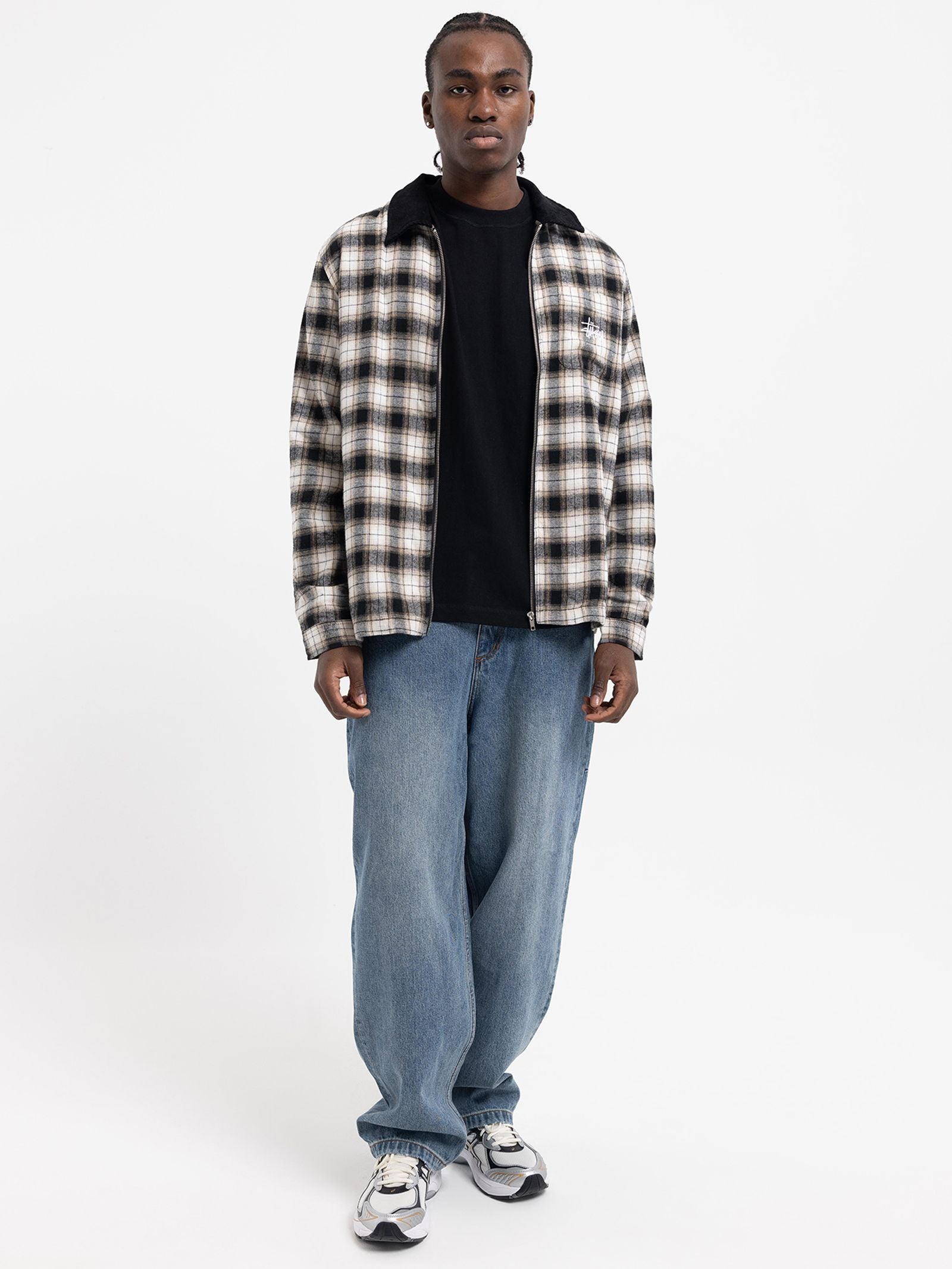 Frank Plaid Zip Shirt