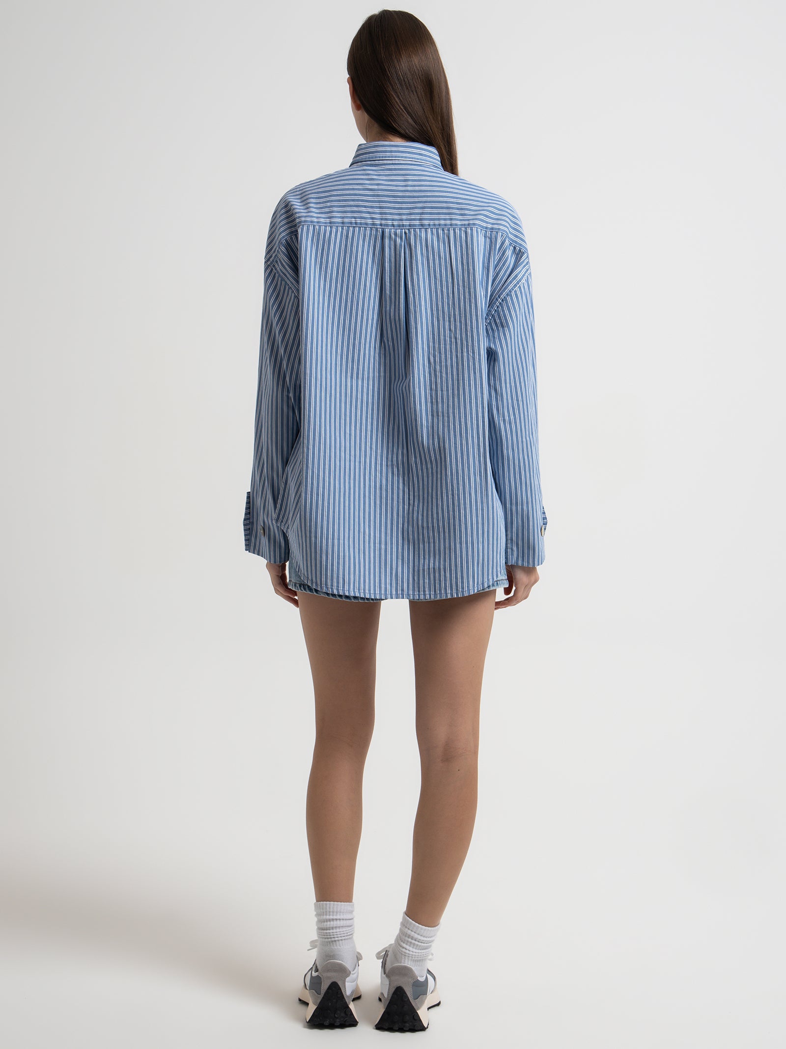 Sora Stripe Shirt in Blue Stripe