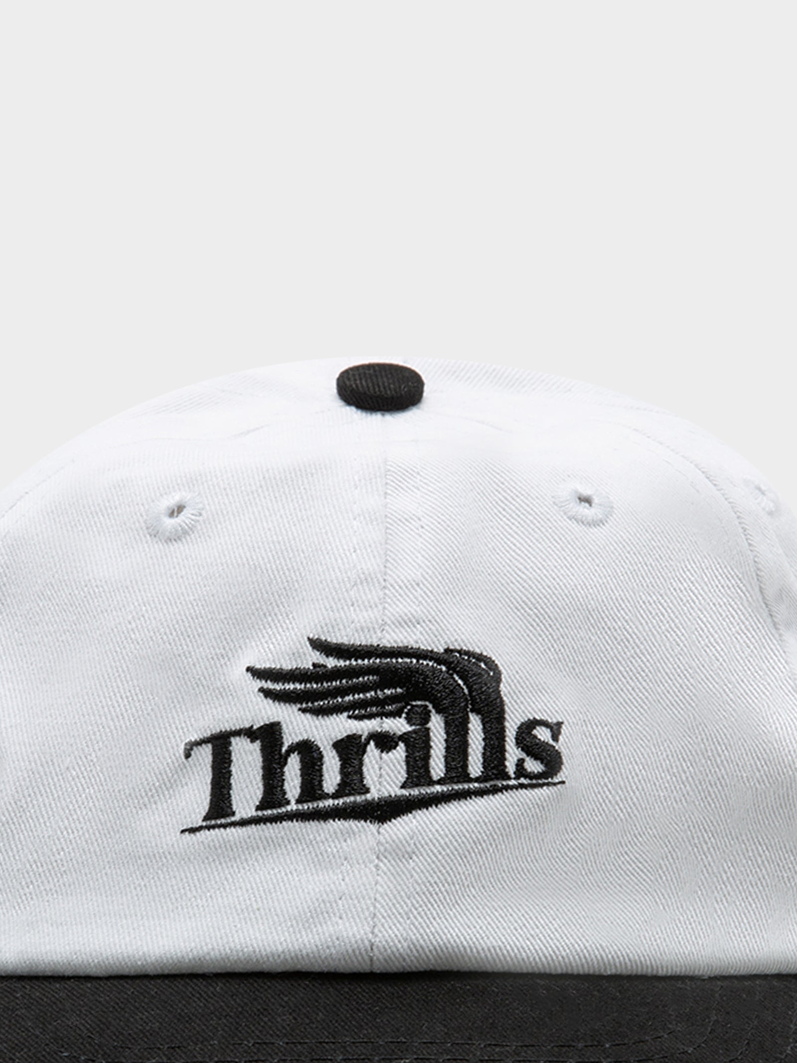 High Life 6 Panel Cap in White