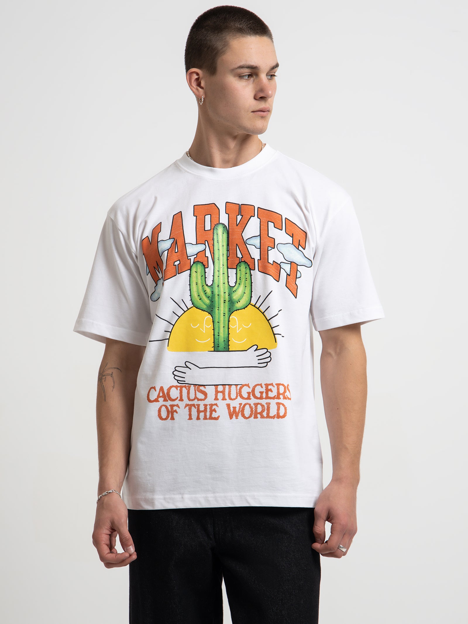 Cactus Lovers T-Shirt in White