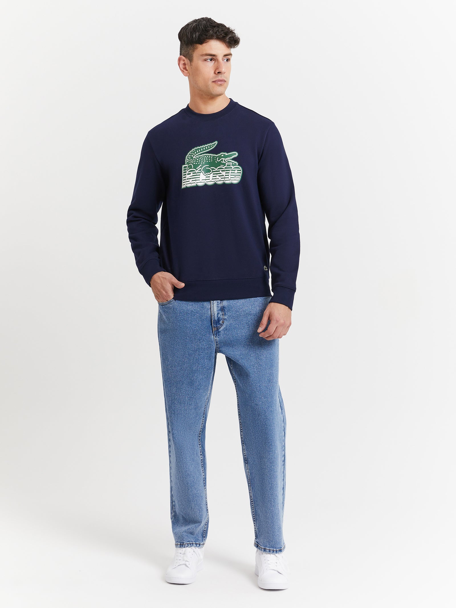 Neo Heritage Crew Neck Sweat in Navy