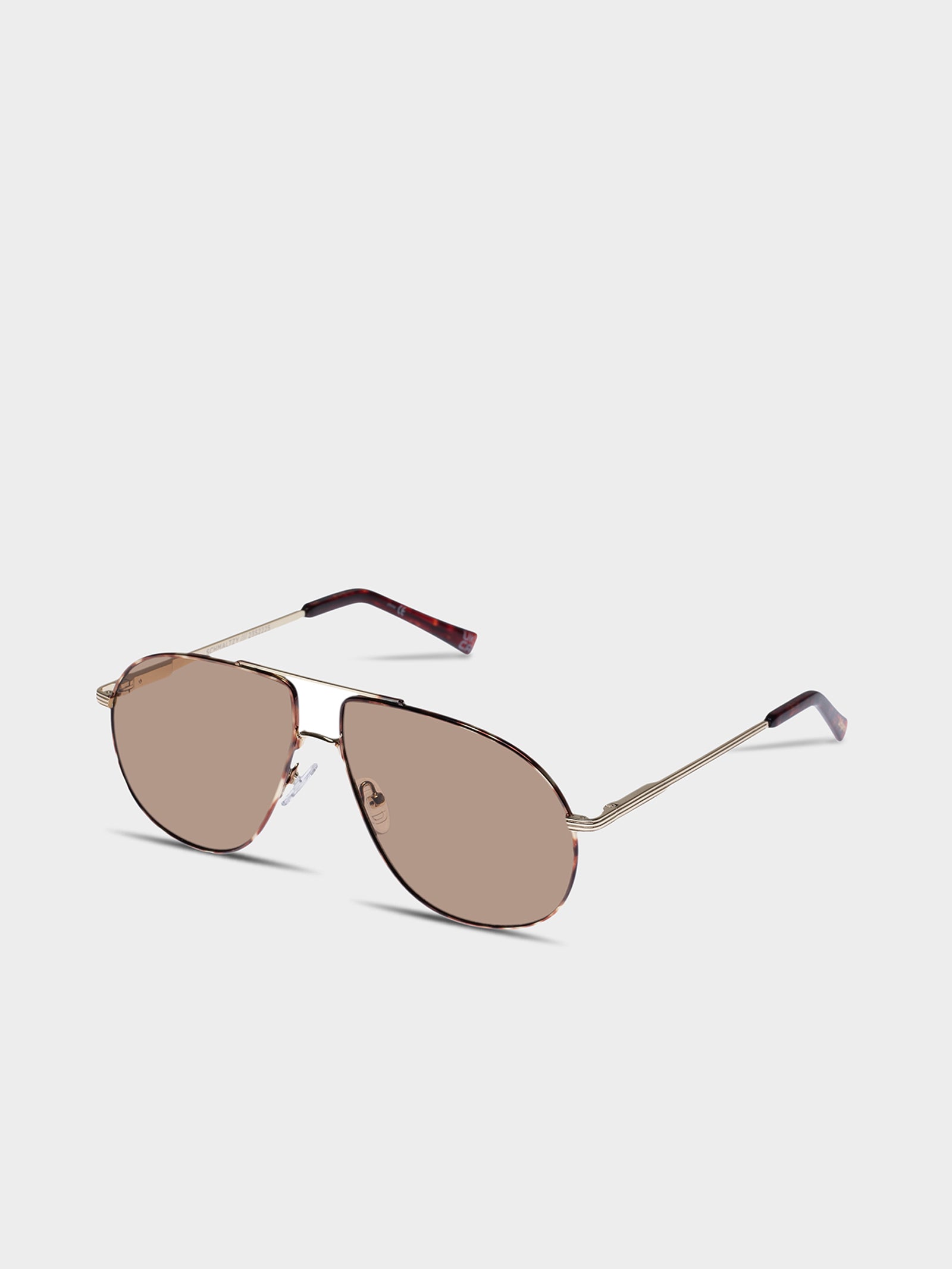 Schmaltzy Sunglasses in Gold Tortoise Light Brown Mono