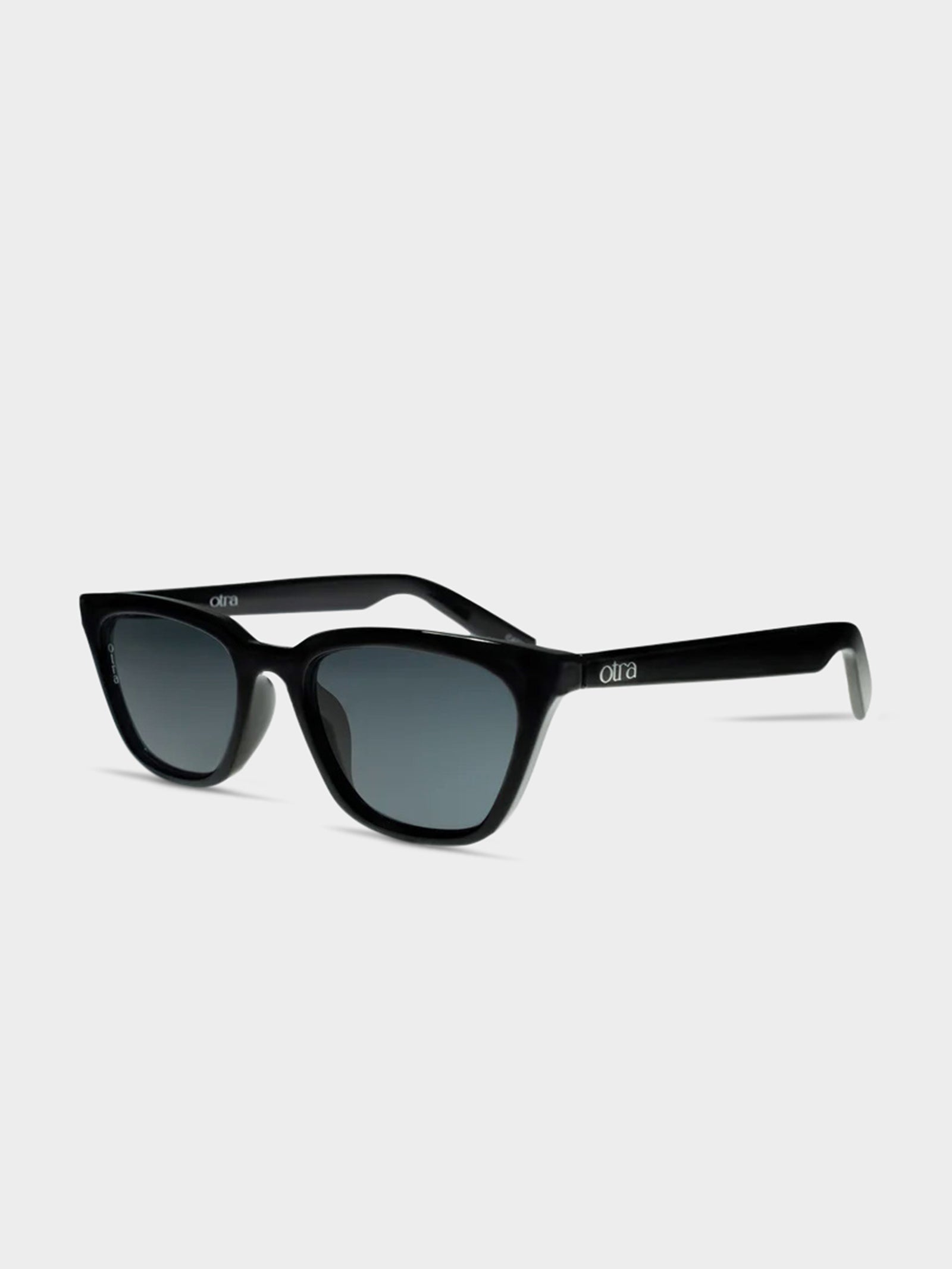 Seva Sunglasses in Black & Smoke