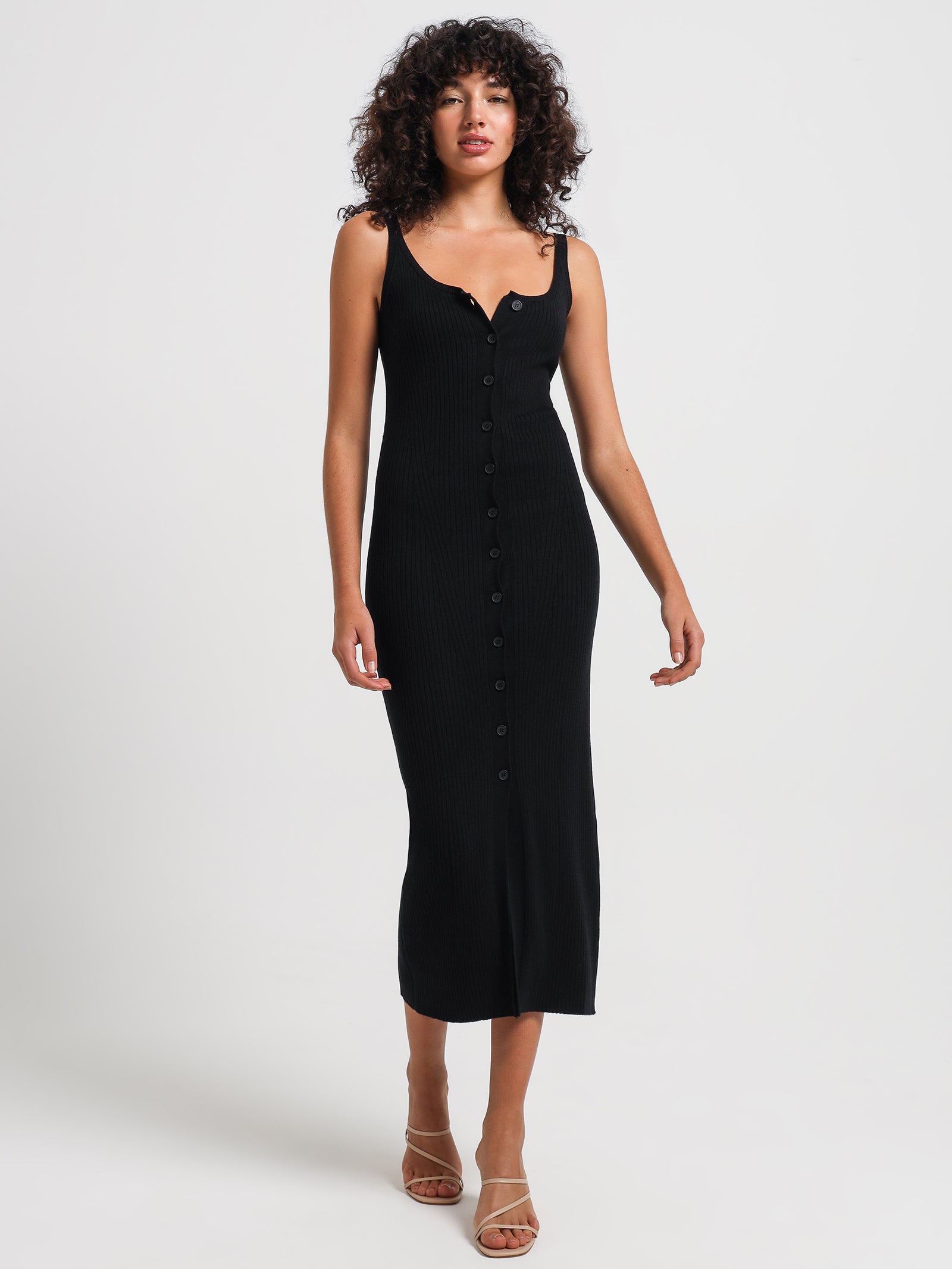 Malo Knit Dress in Black