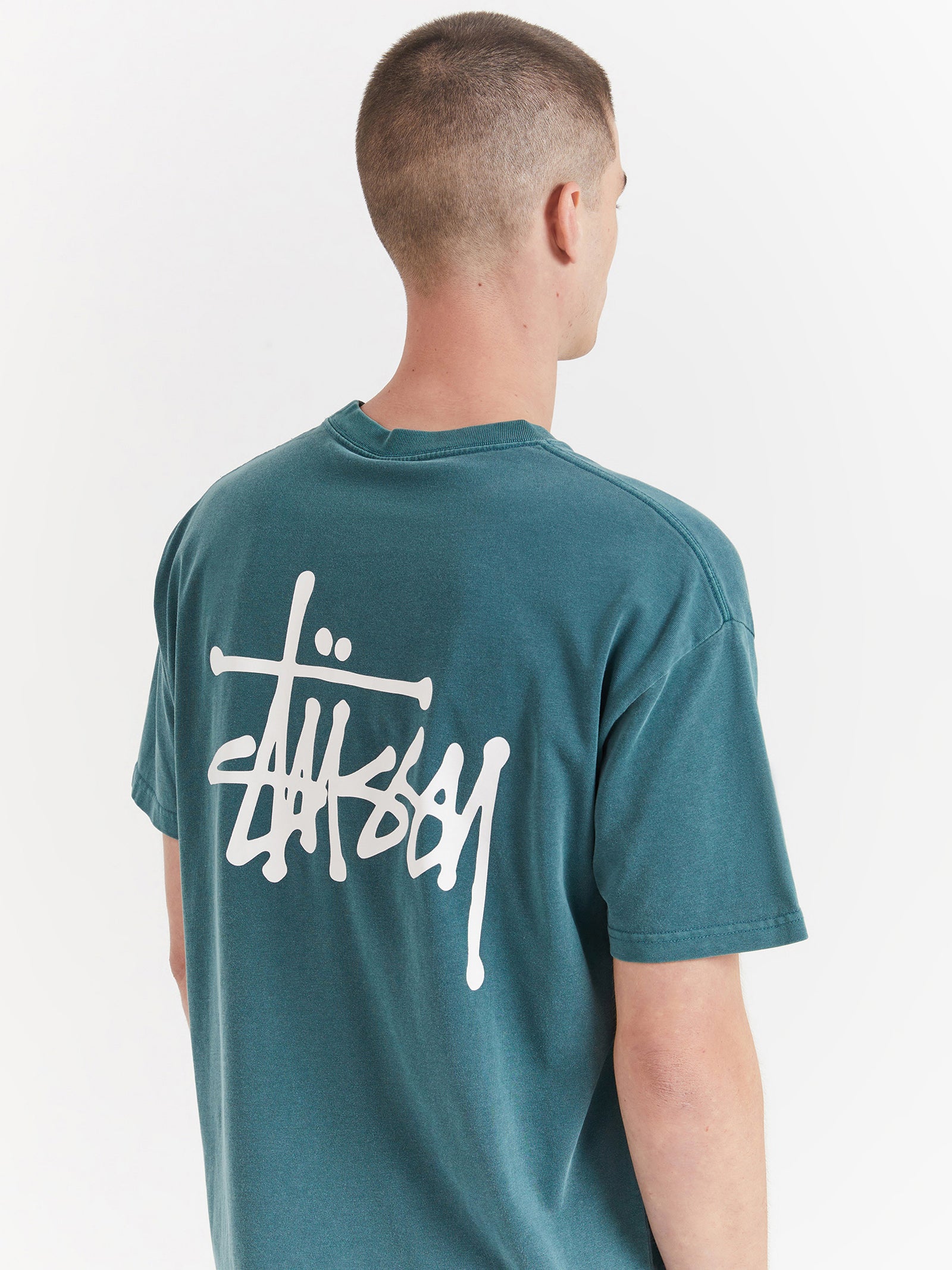 Graffiti Heavyweight T-Shirt in Pigment Forest