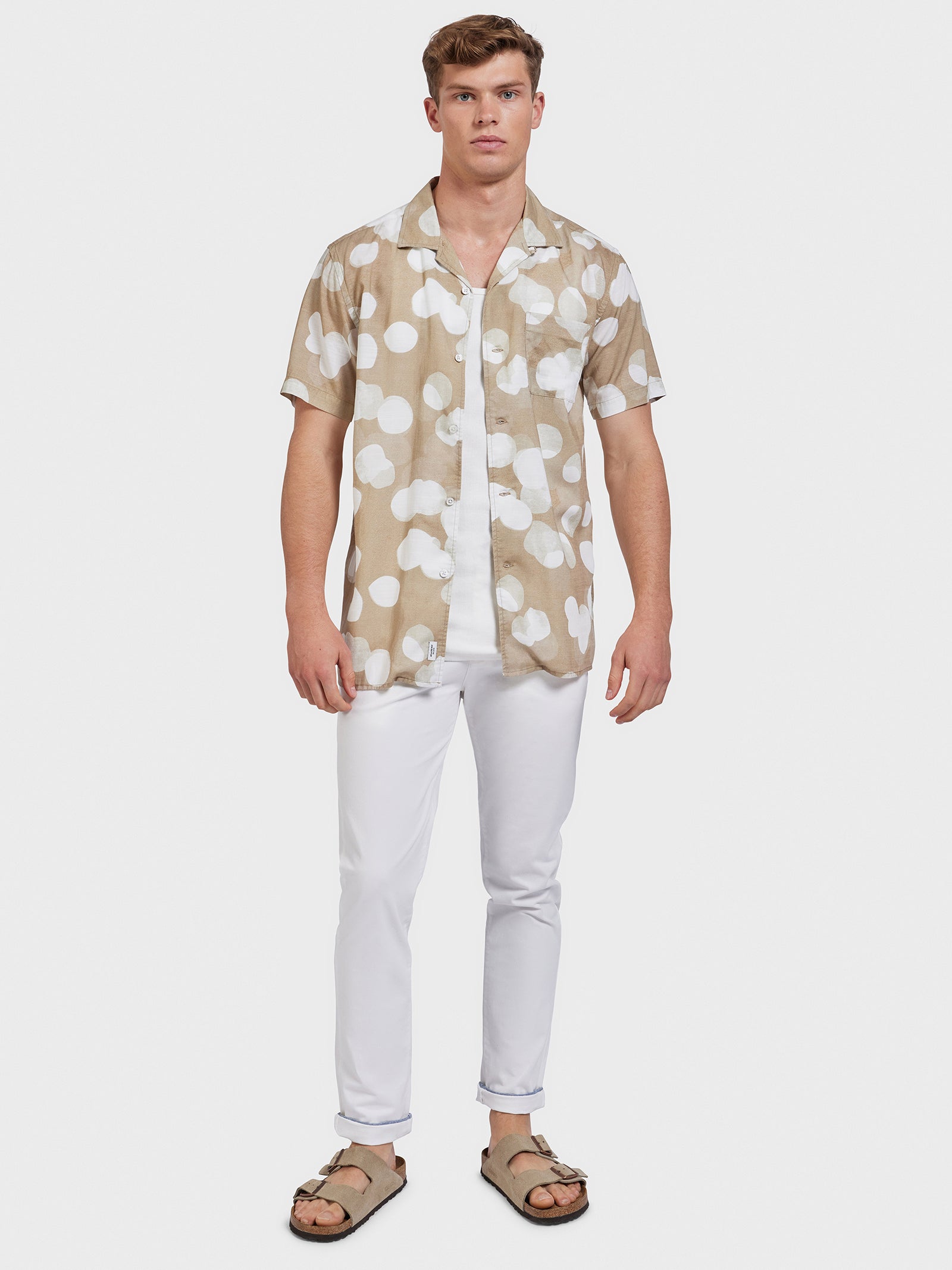 Kyoto Short Sleeve Shirt in Warm Sand