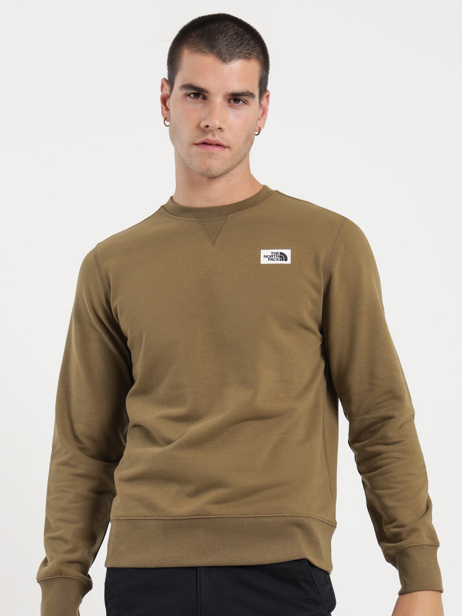 Heritage Patch Crew in Military Olive