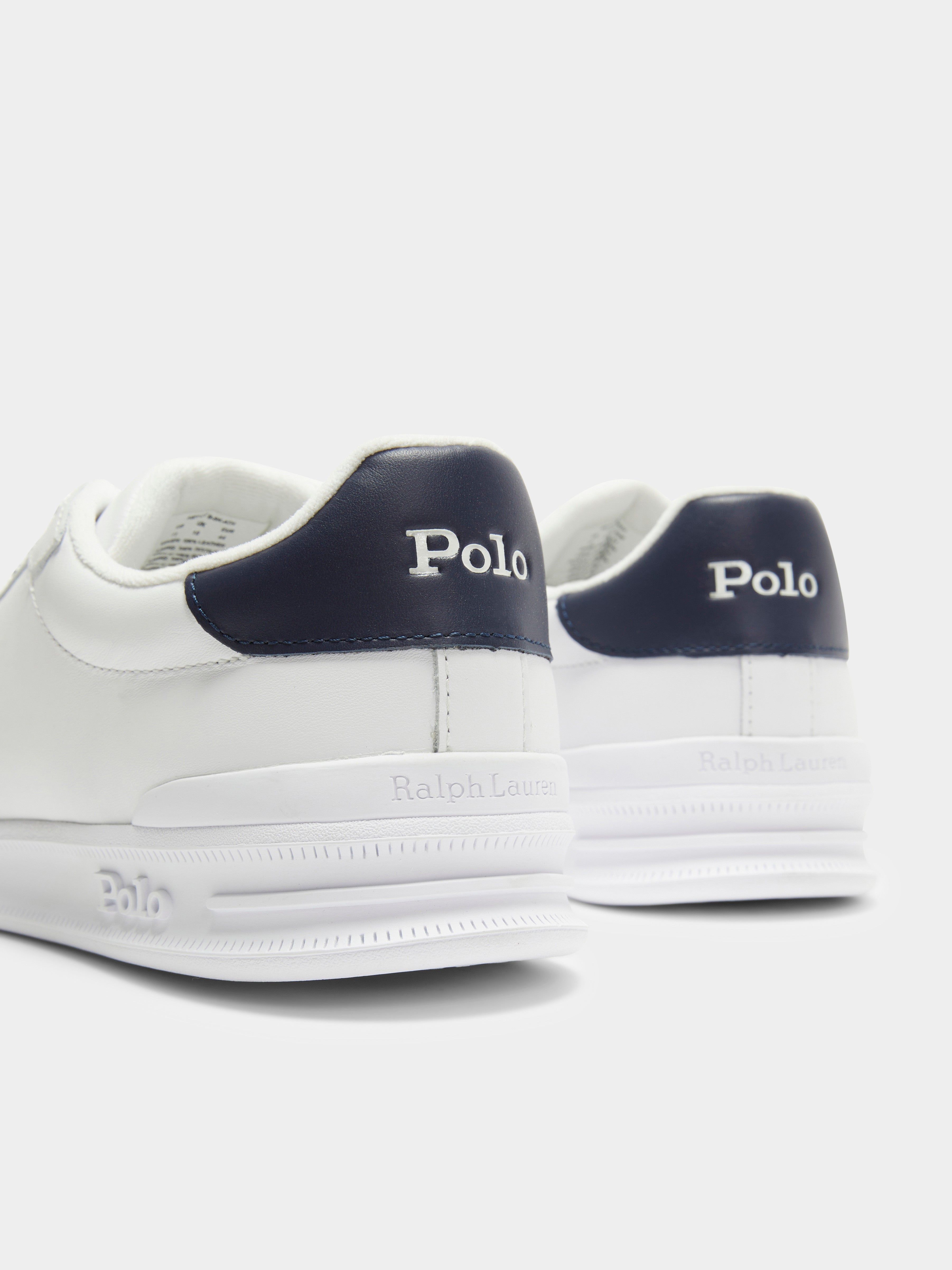 Heritage Court II Sneakers in White & Navy