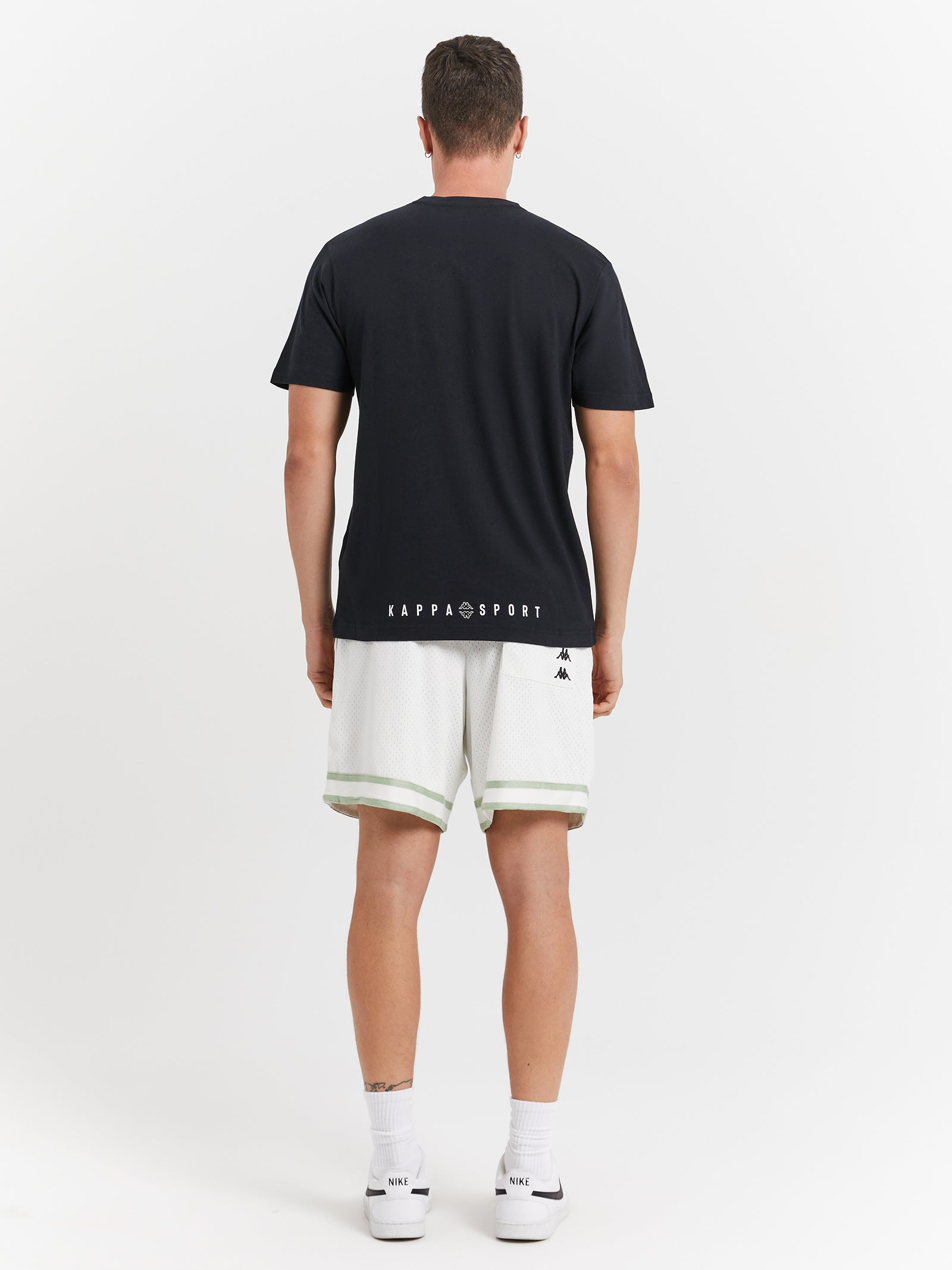 Authentic Dave Shorts in White Bright & Green