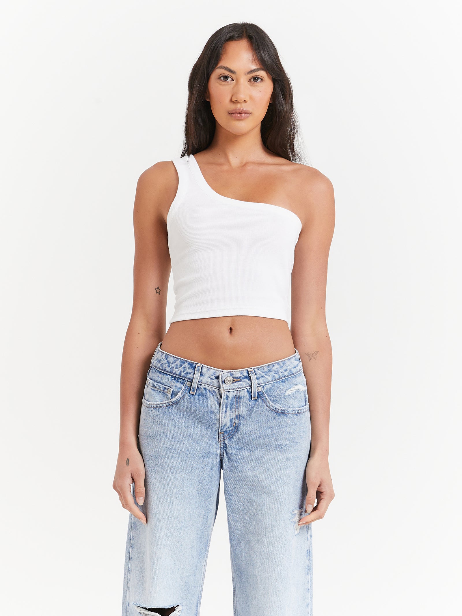 Jordan Asymmetrical Top in White