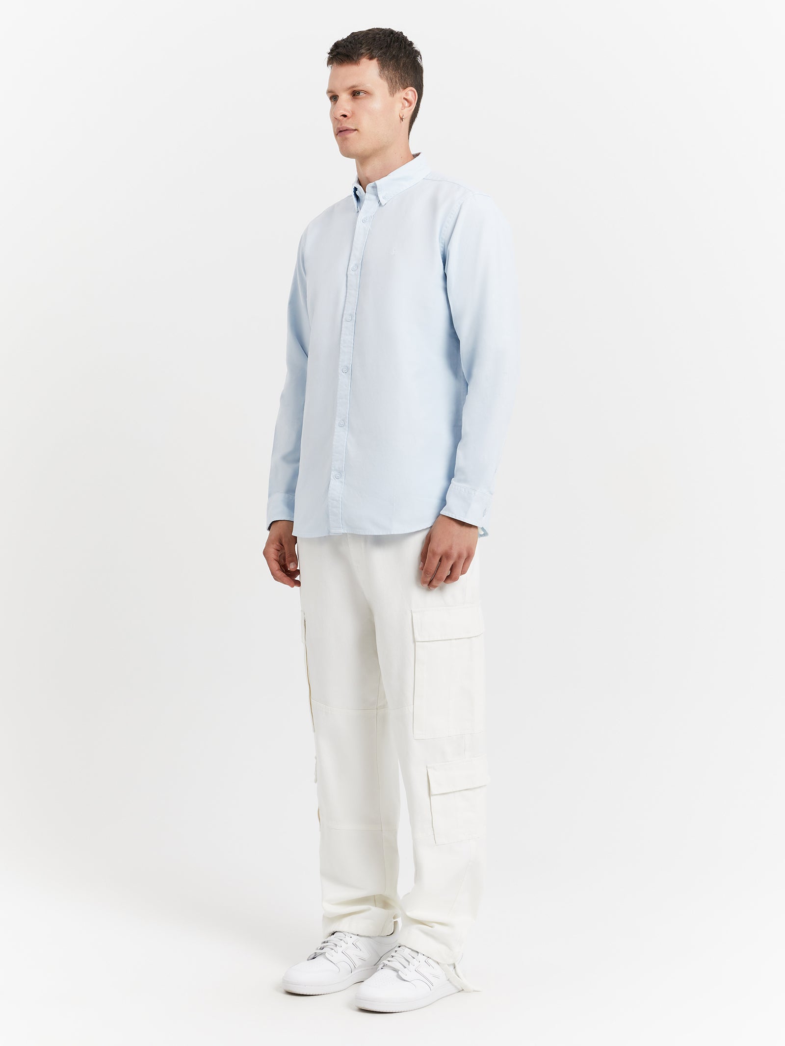 Long Sleeve Bolton Shirt in Icarus Blue