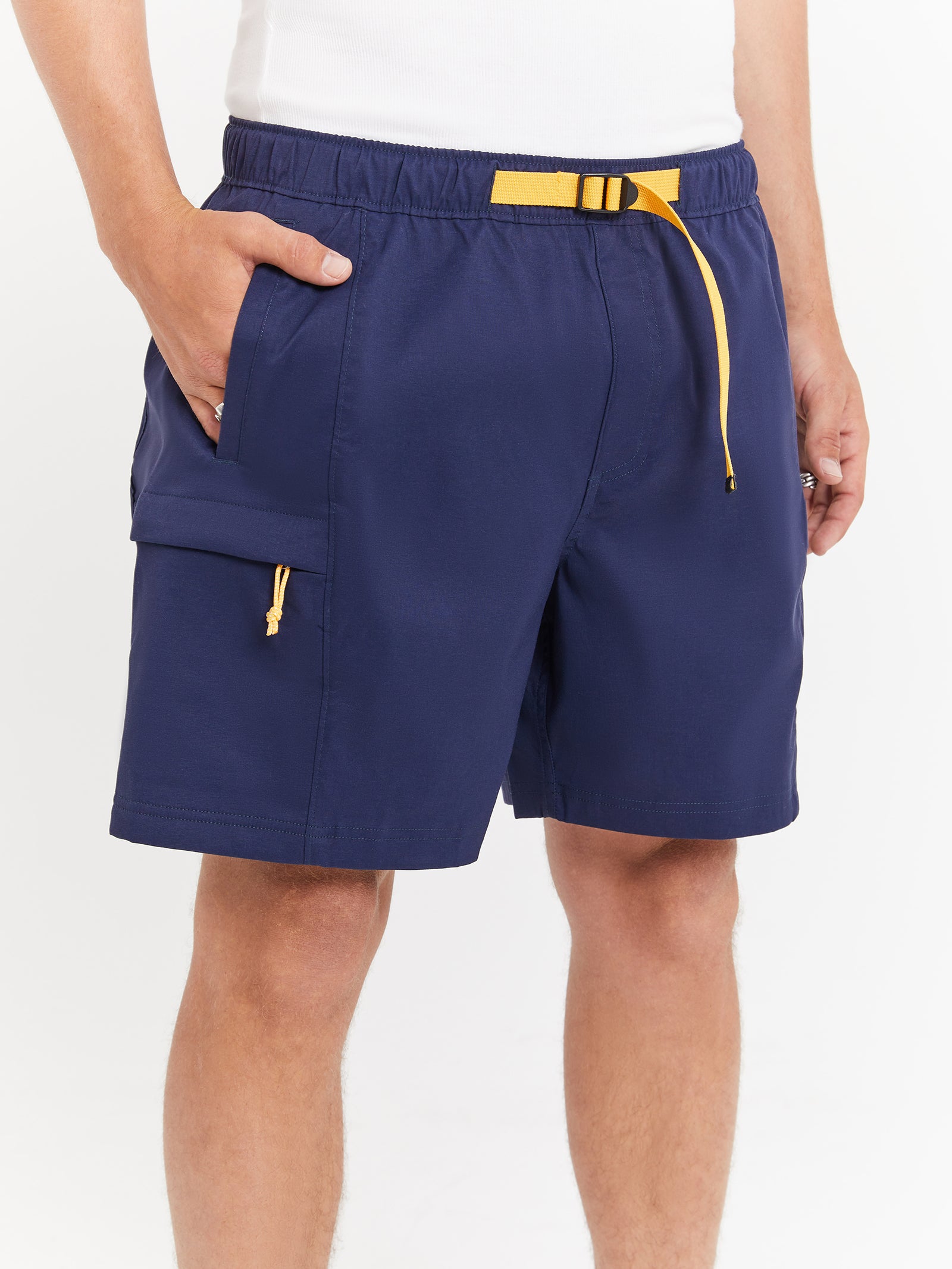 Class V Belted Shorts in Summit Navy