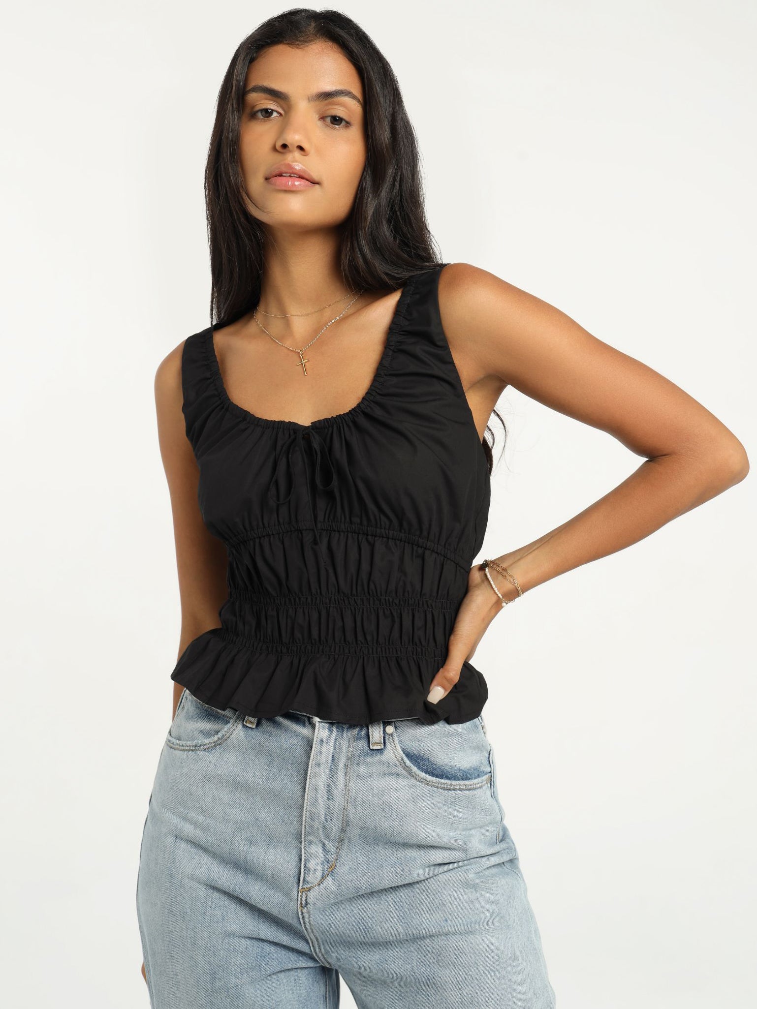 Coralie Top in Black