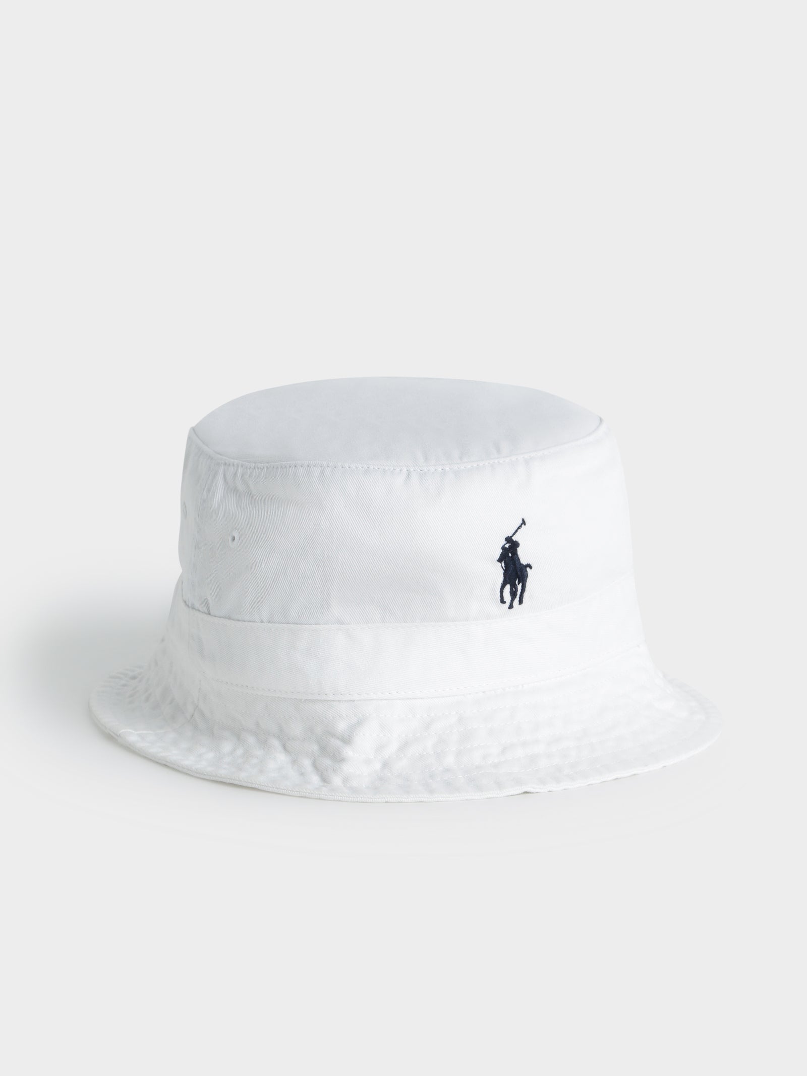 Logo Loft Bucket Hat in White