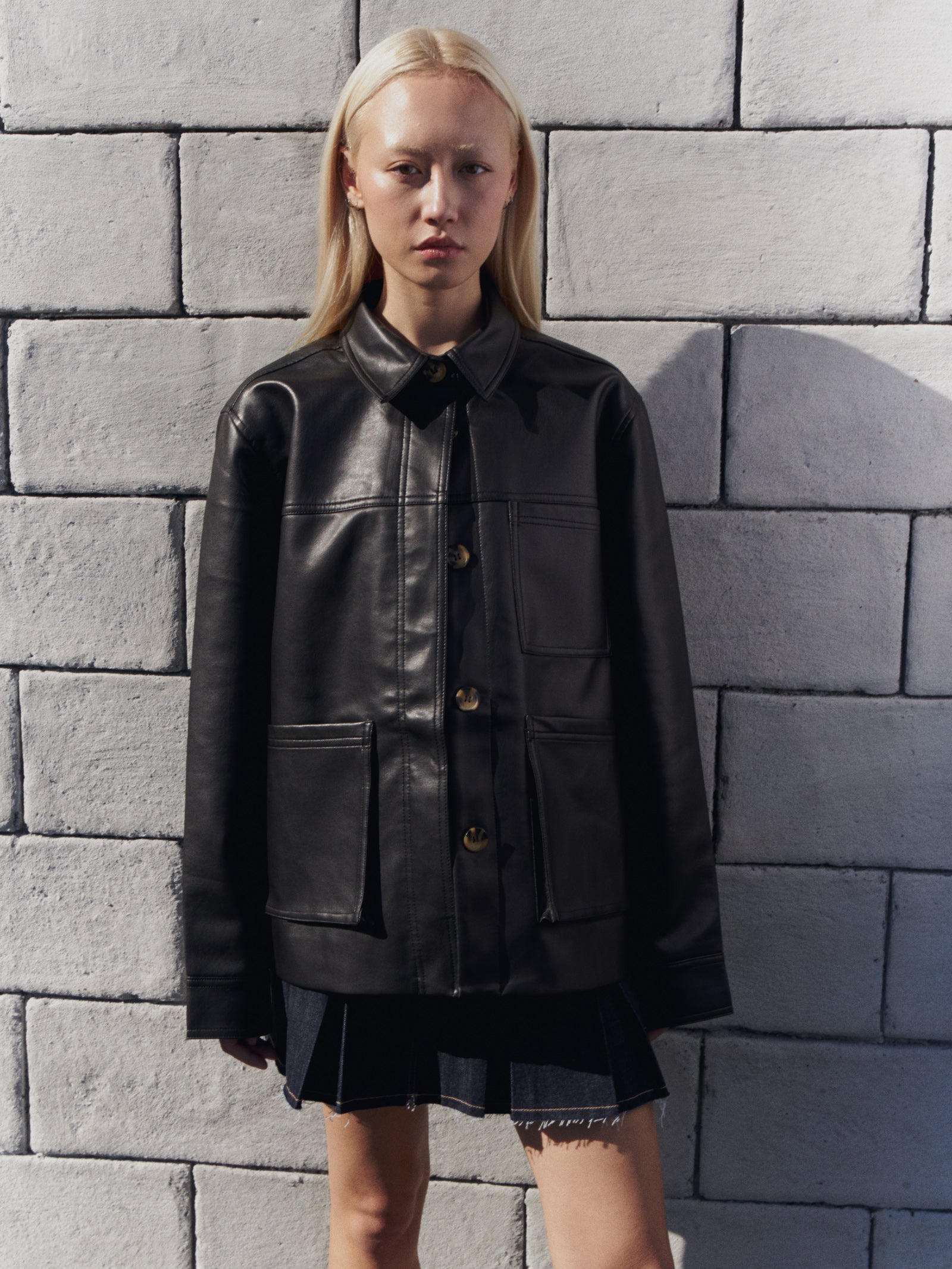 Telsey Faux Leather Jacket