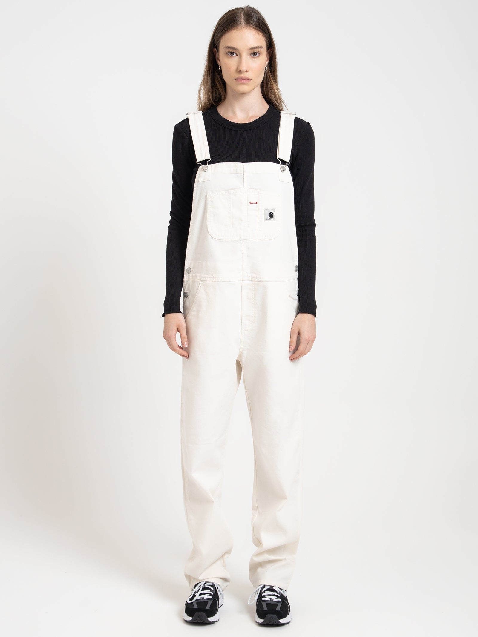 Bib Overalls Straight in Wax White