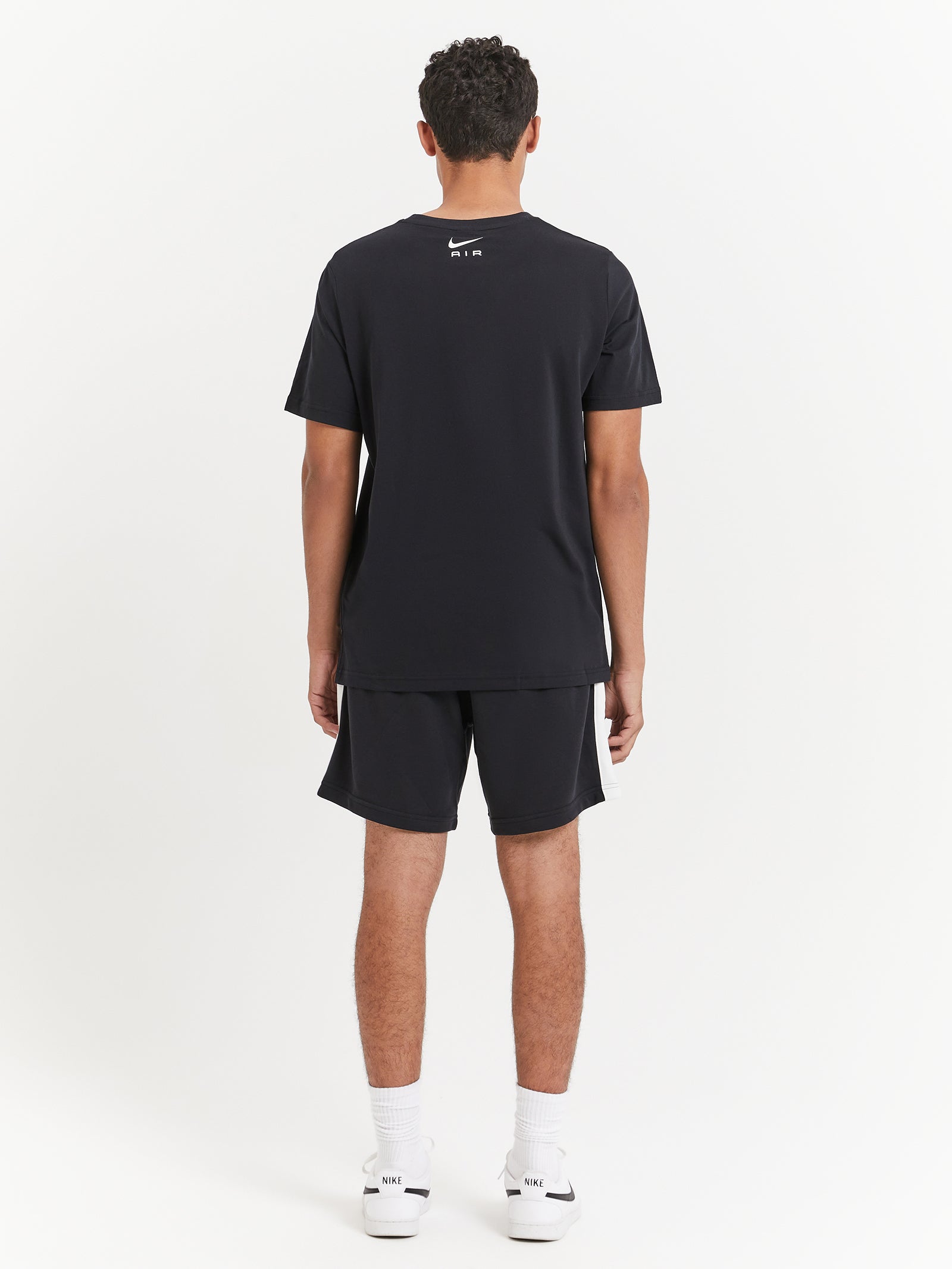 Nike Air French Terry Shorts in Black & Summit White